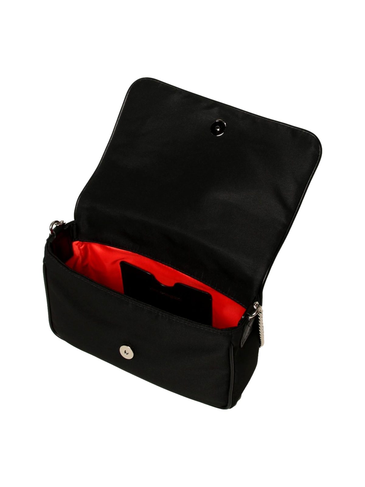 Alexander McQueen Small Black Nylon Skull Shoulder Bag