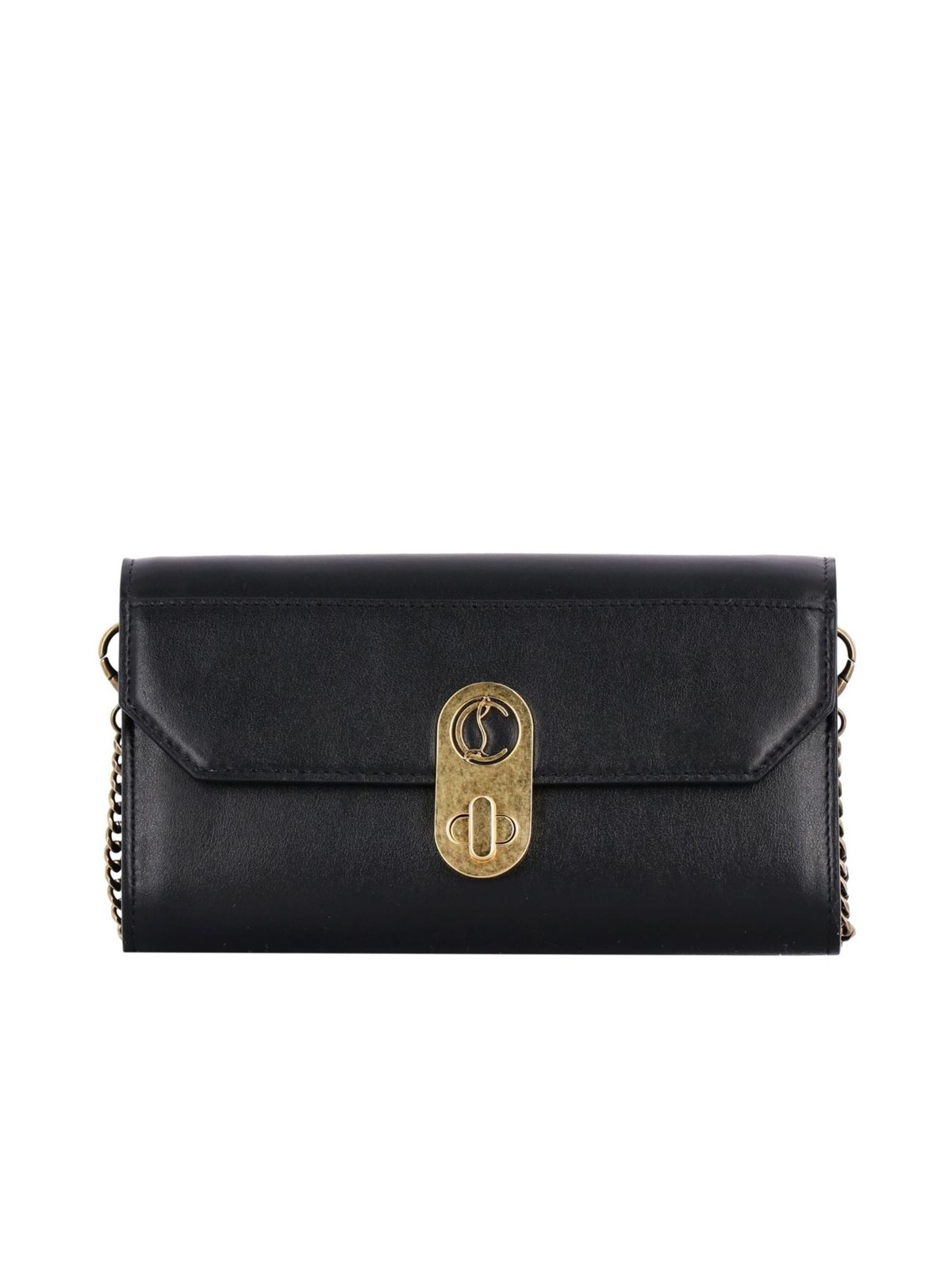 Christian Louboutin Elisa Black Paris Convertible Shoulder Belt Bag