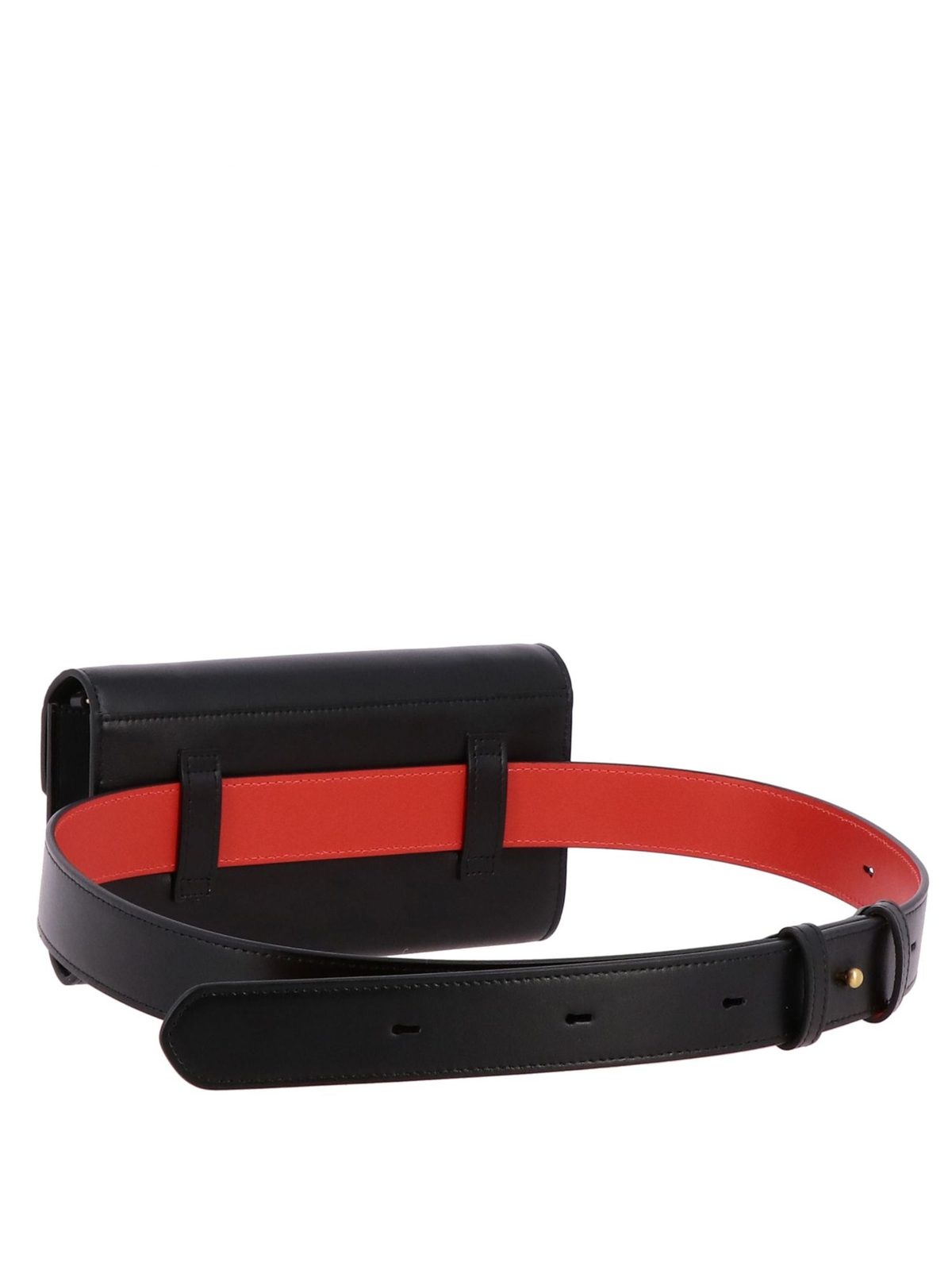 Christian Louboutin Elisa Black Paris Convertible Shoulder Belt Bag