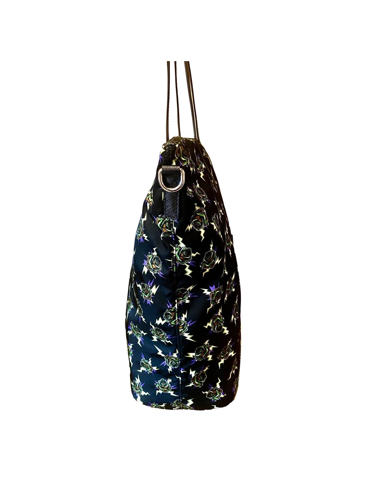 Prada Frankenstein Black Nylon Convertible Shopping Tote