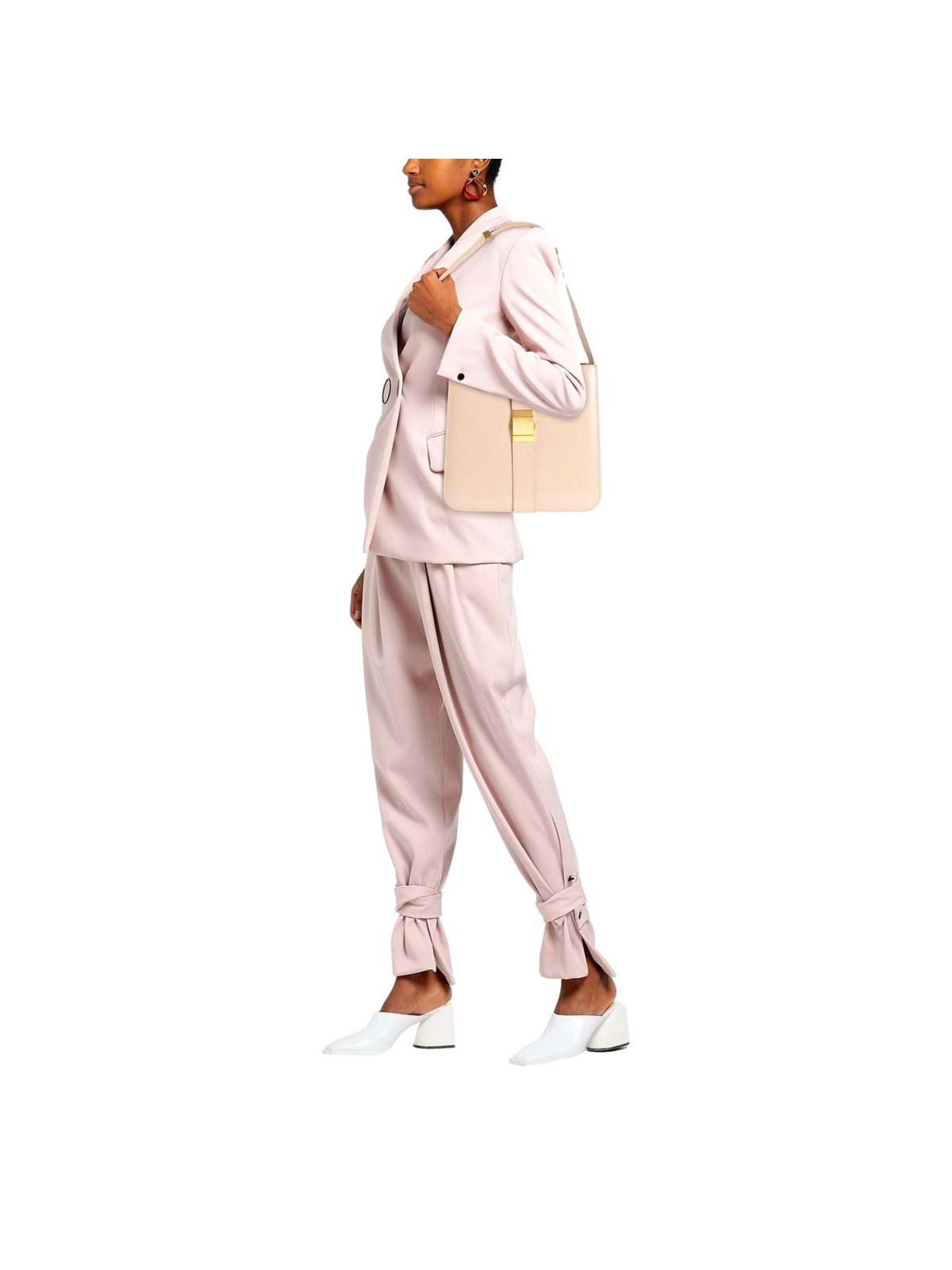 Bottega Veneta Marie Nude Blush Leather Shoulder Bag