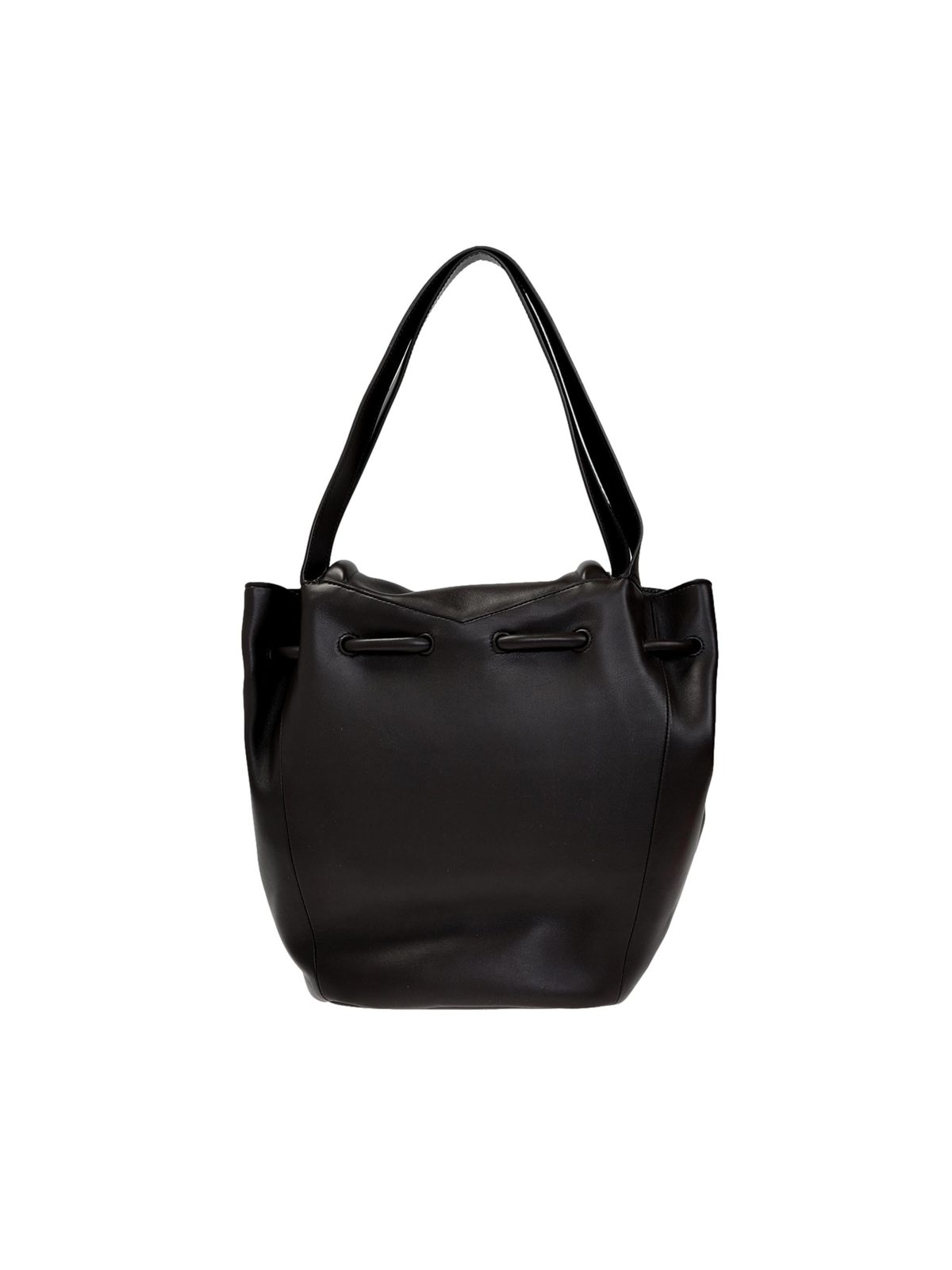 Bottega Veneta Beak Large Black Nappa Leather Shoulder Bag