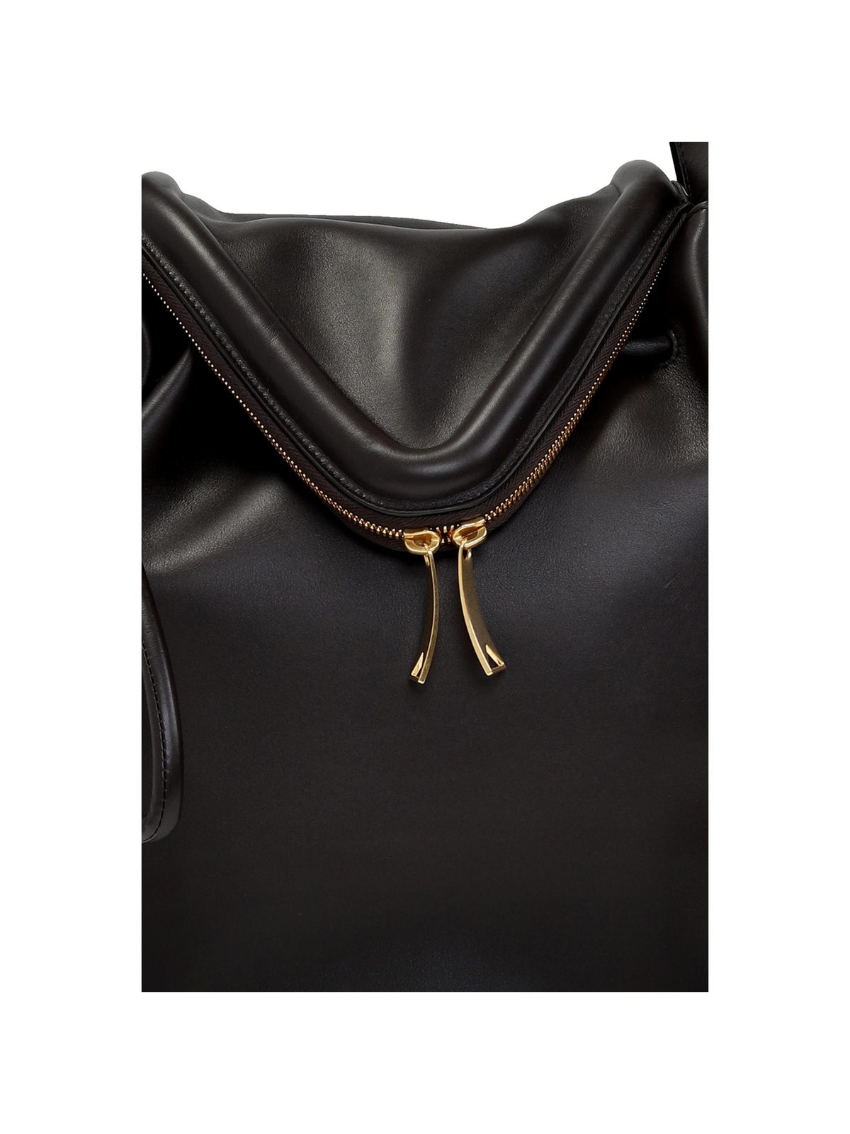 Bottega Veneta Beak Large Black Nappa Leather Shoulder Bag