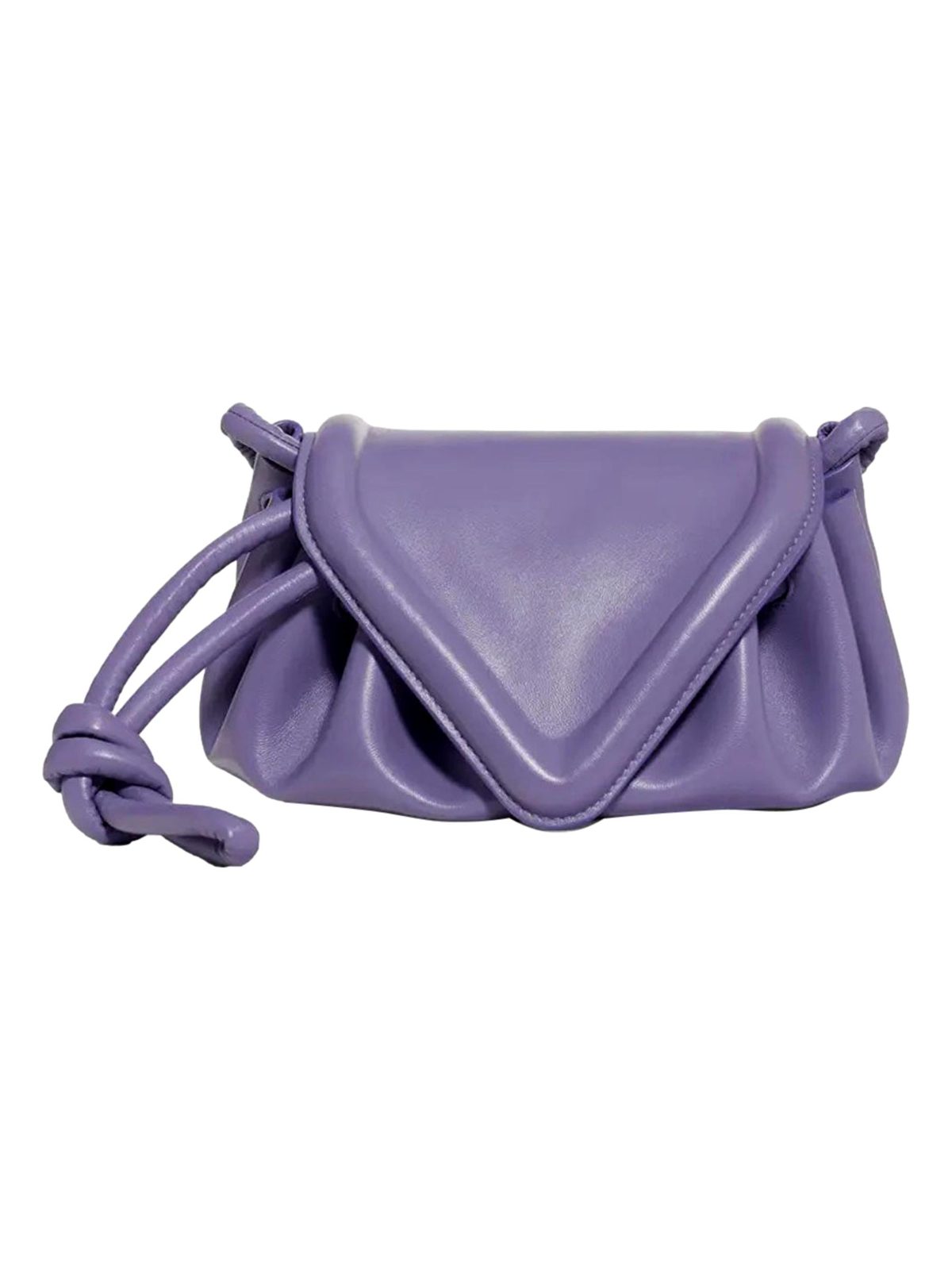 Bottega Veneta Beak Small Lavender Nappa Crossbody Bag