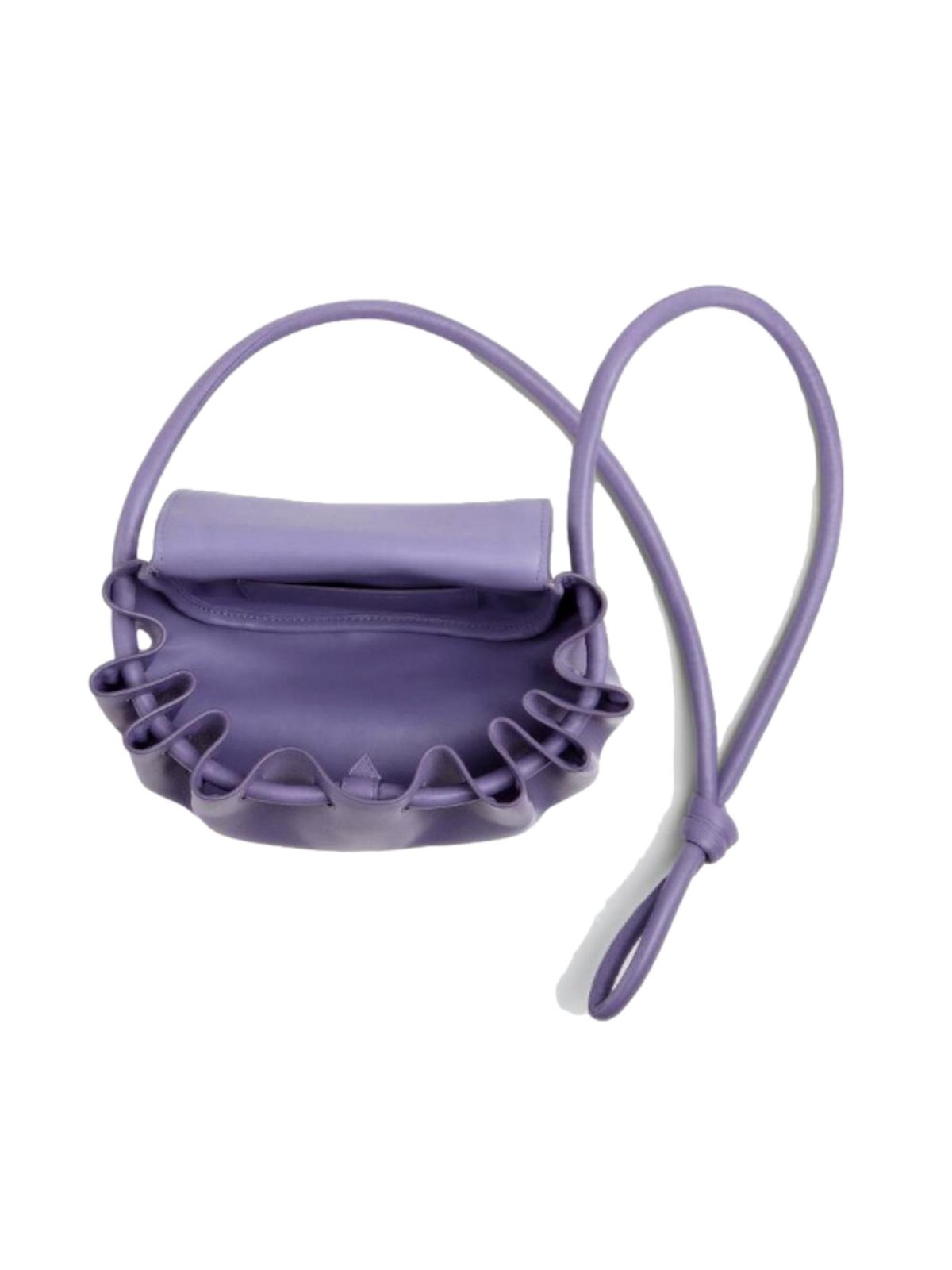 Bottega Veneta Beak Small Lavender Nappa Crossbody Bag