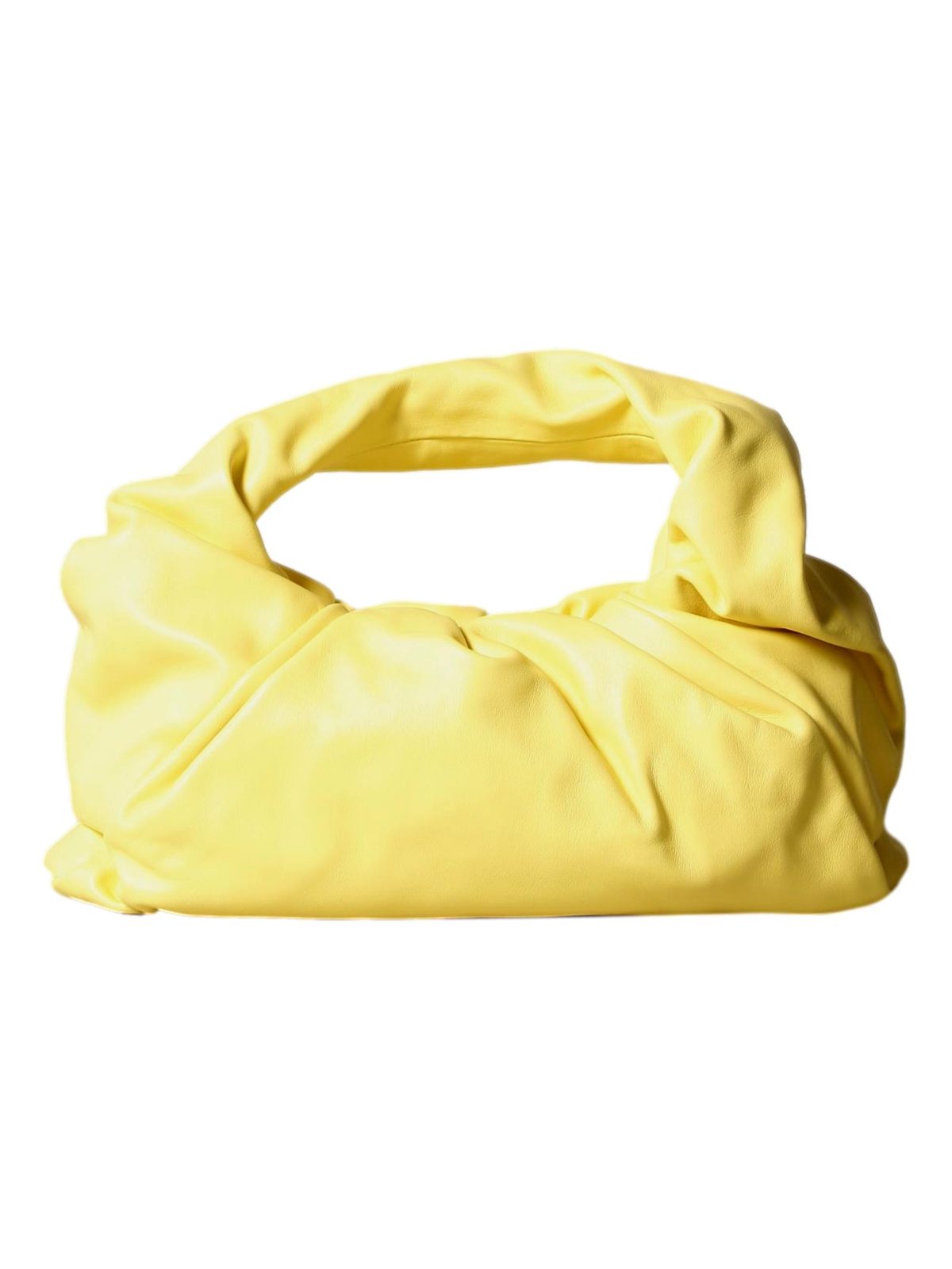 Bottega Veneta Shoulder Pouch Sherbet Yellow Nappa Leather Bag