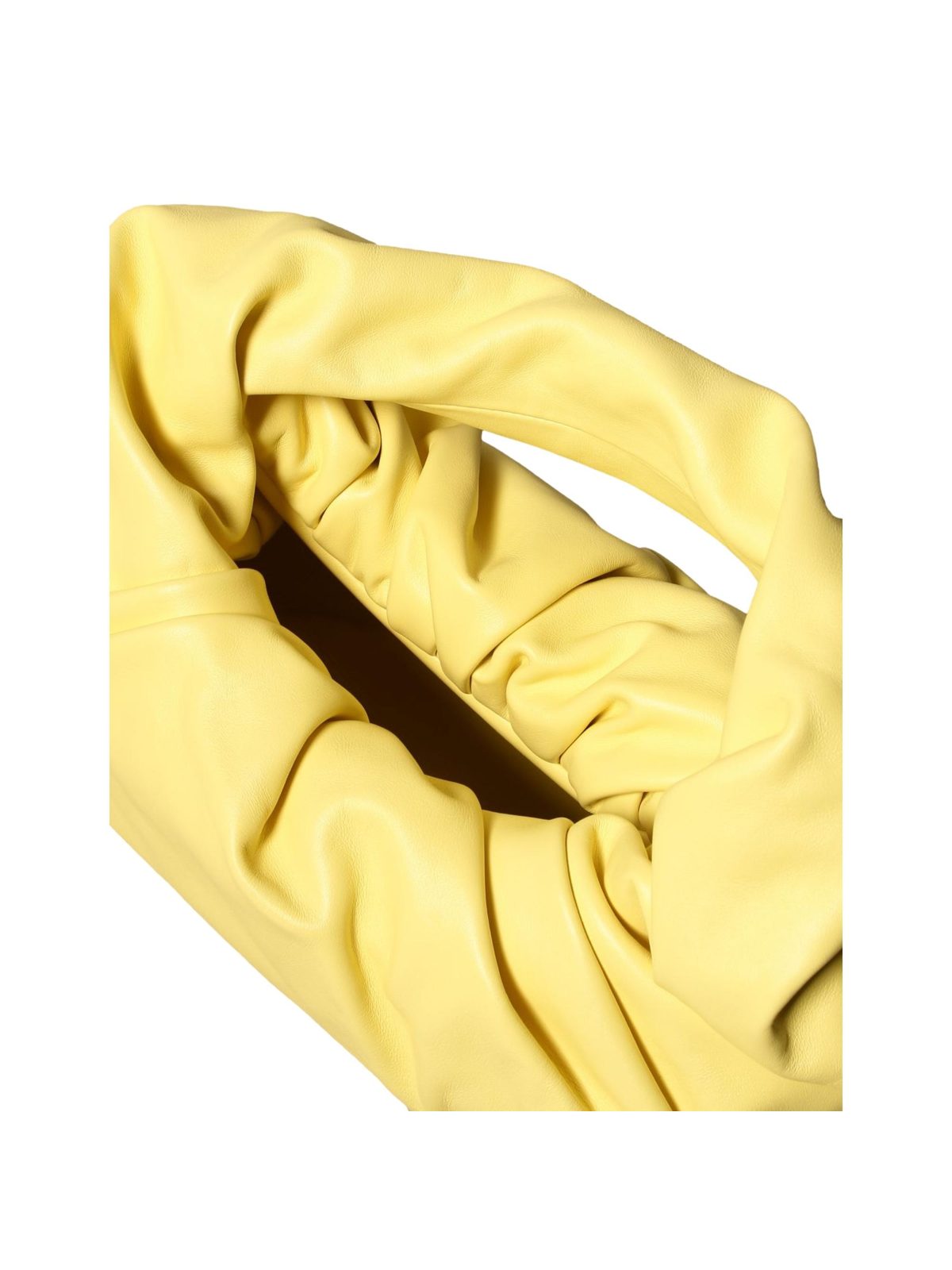 Bottega Veneta Shoulder Pouch Sherbet Yellow Nappa Leather Bag
