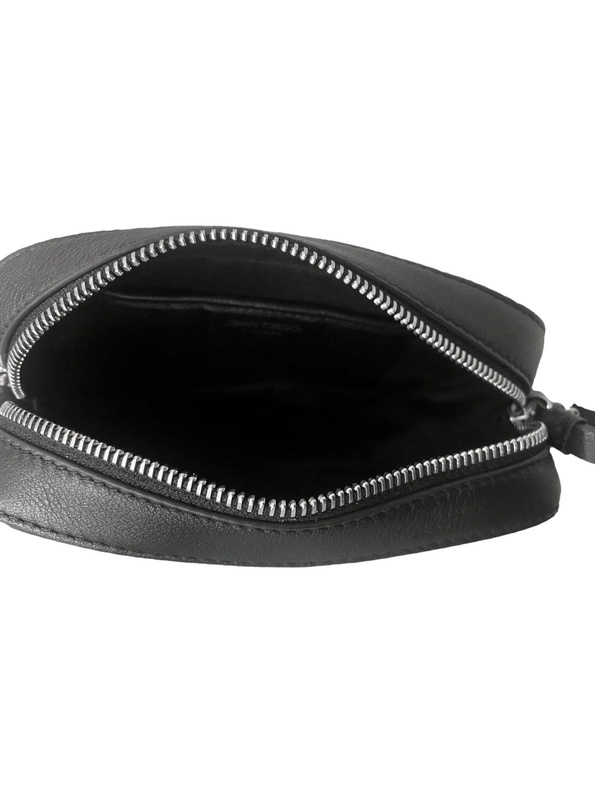 Jimmy Choo Balti Camera Crossbody Bag Black Embossed Leather Chain Strap