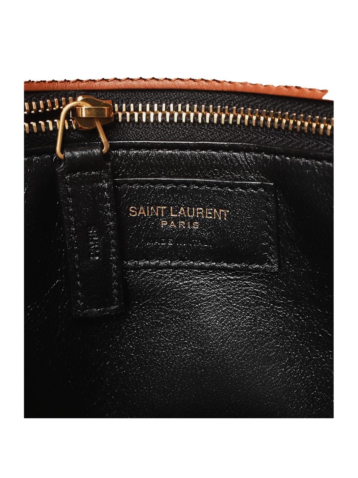 Saint Laurent Sac De Jour Black Canvas and Brown Leather Satchel