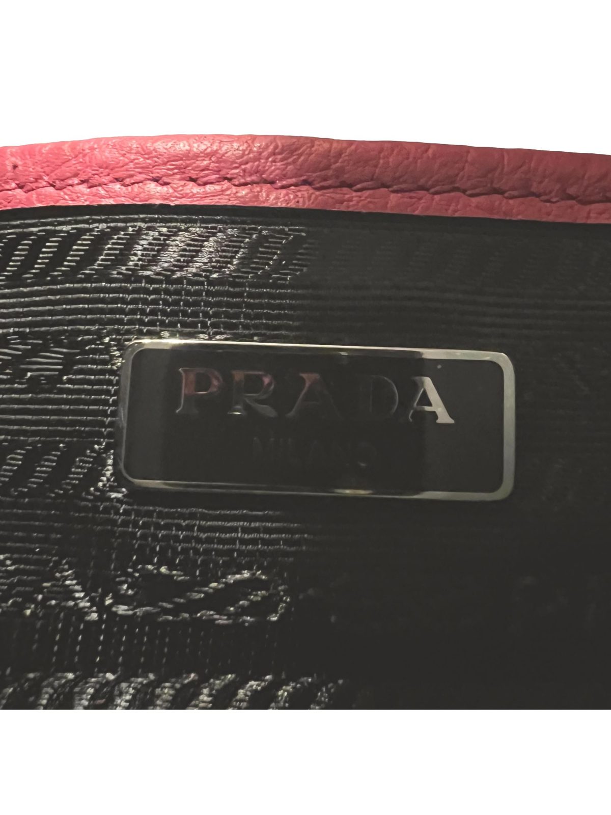 Prada Vitello Phenix Pink Leather Small Camera Crossbody Bag