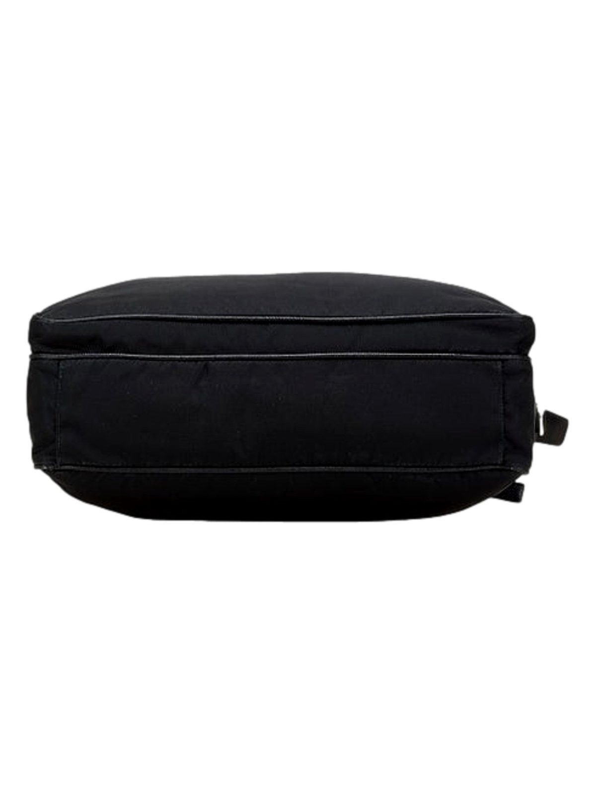Prada Re-Nylon Black Nylon and Saffiano Large Crossbody Tote Bag