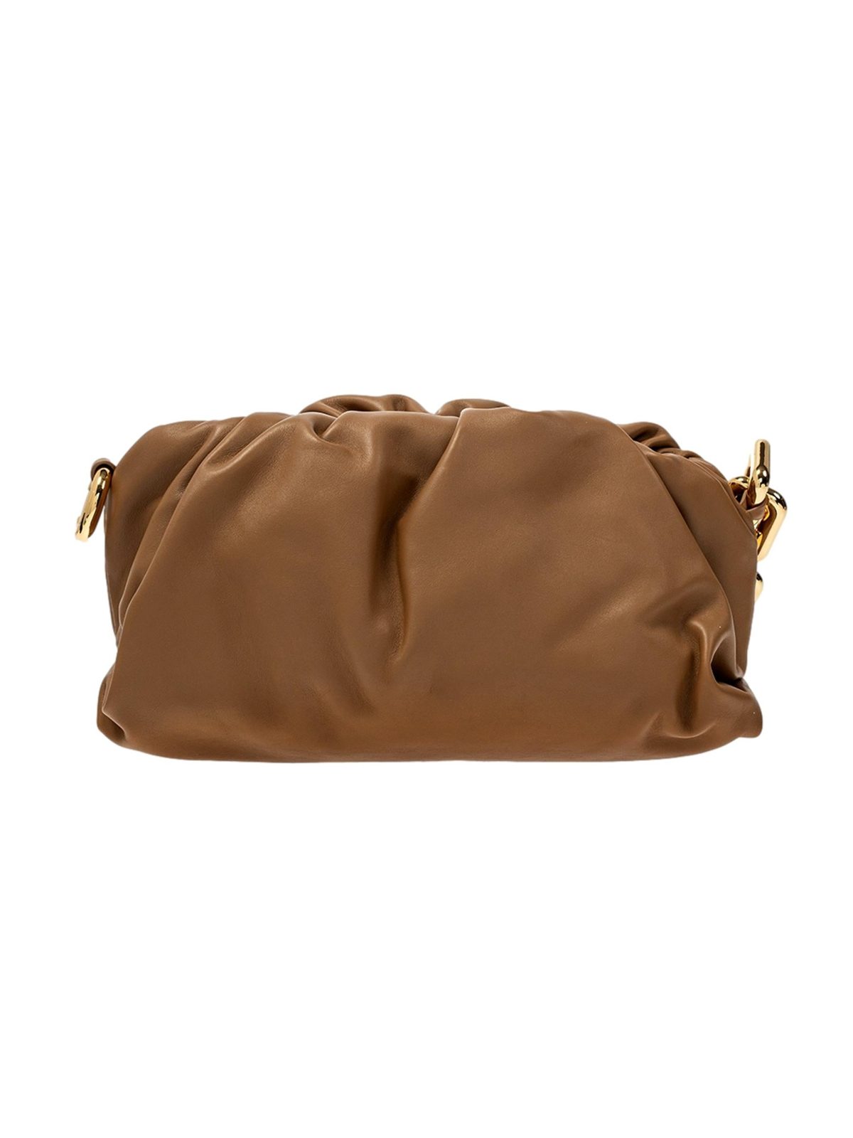 Bottega Veneta The Chain Pouch Brown Calfskin Leather Shoulder Bag