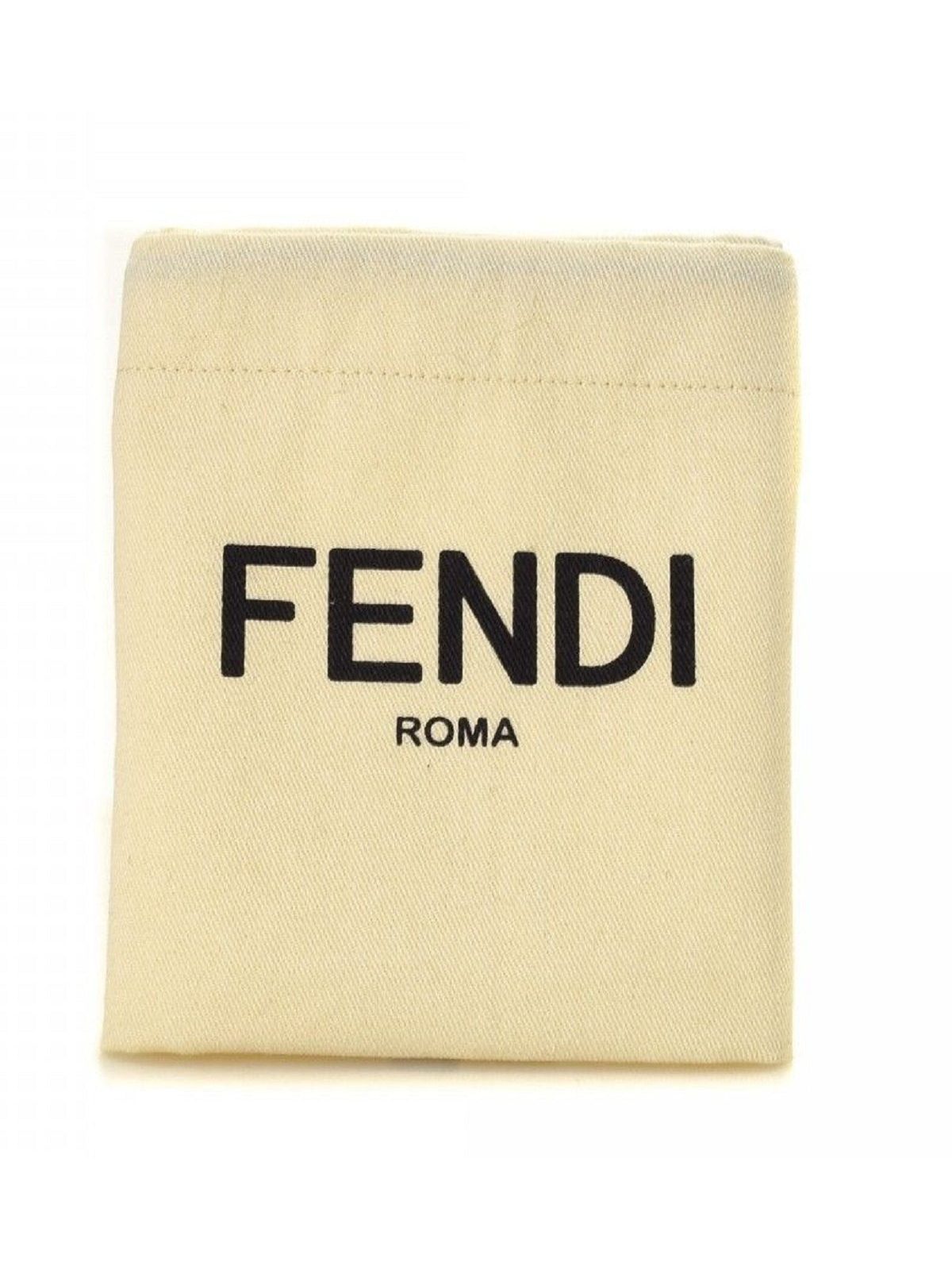Fendi FF Diagonal Stripe Mini Camera Crossbody Bag Black Canvas Leather
