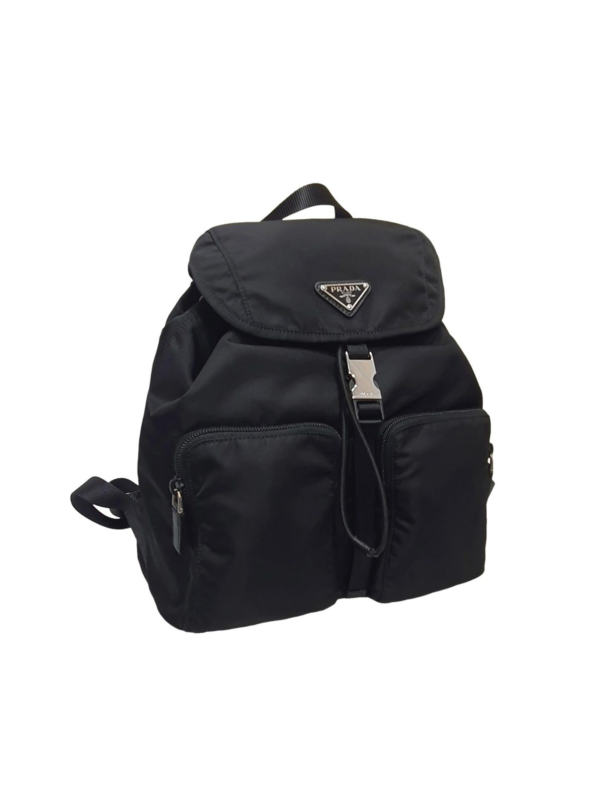 Prada Re-Nylon Black Drawstring Small Rucksack Backpack