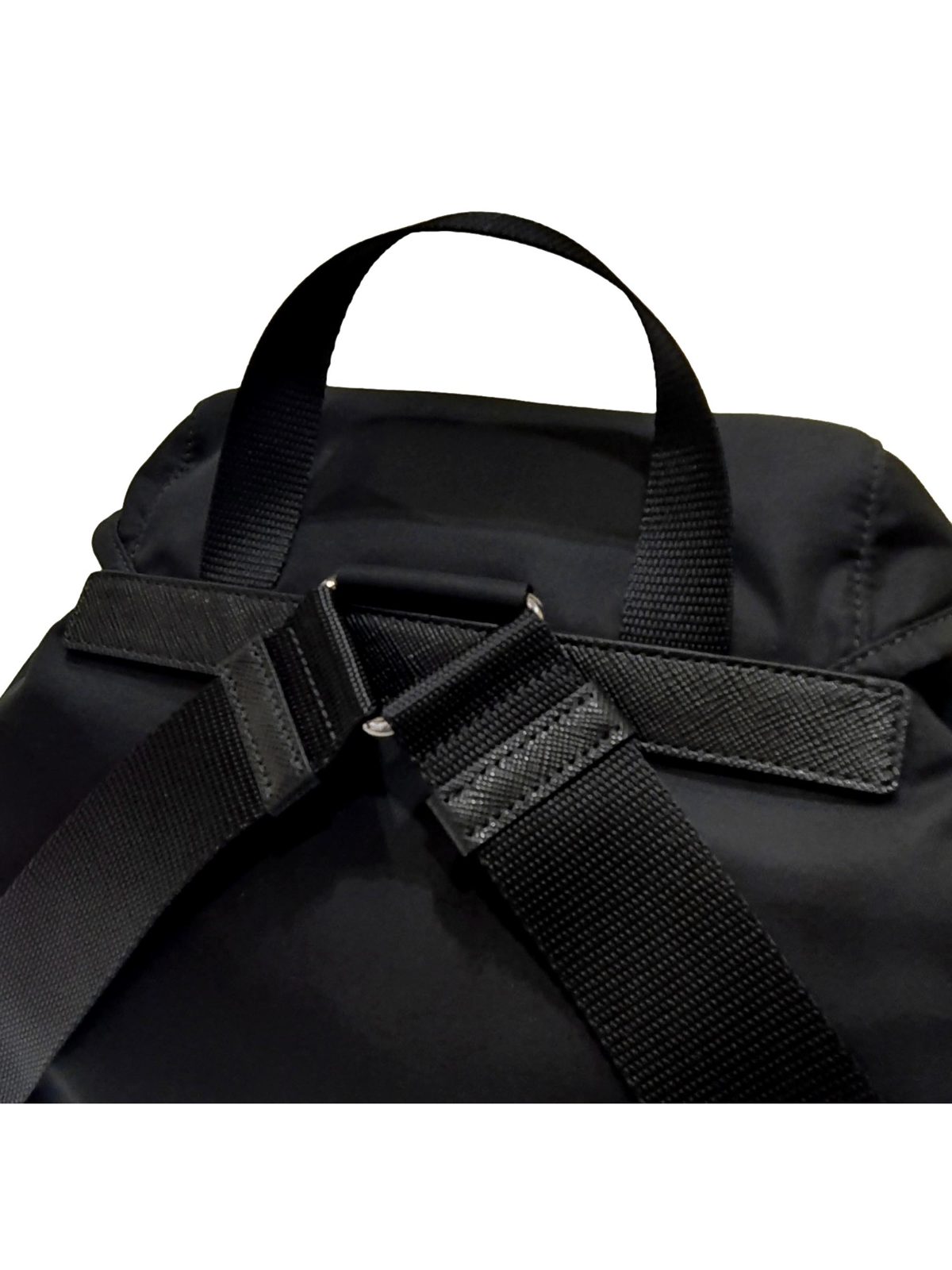 Prada Re-Nylon Black Drawstring Small Rucksack Backpack