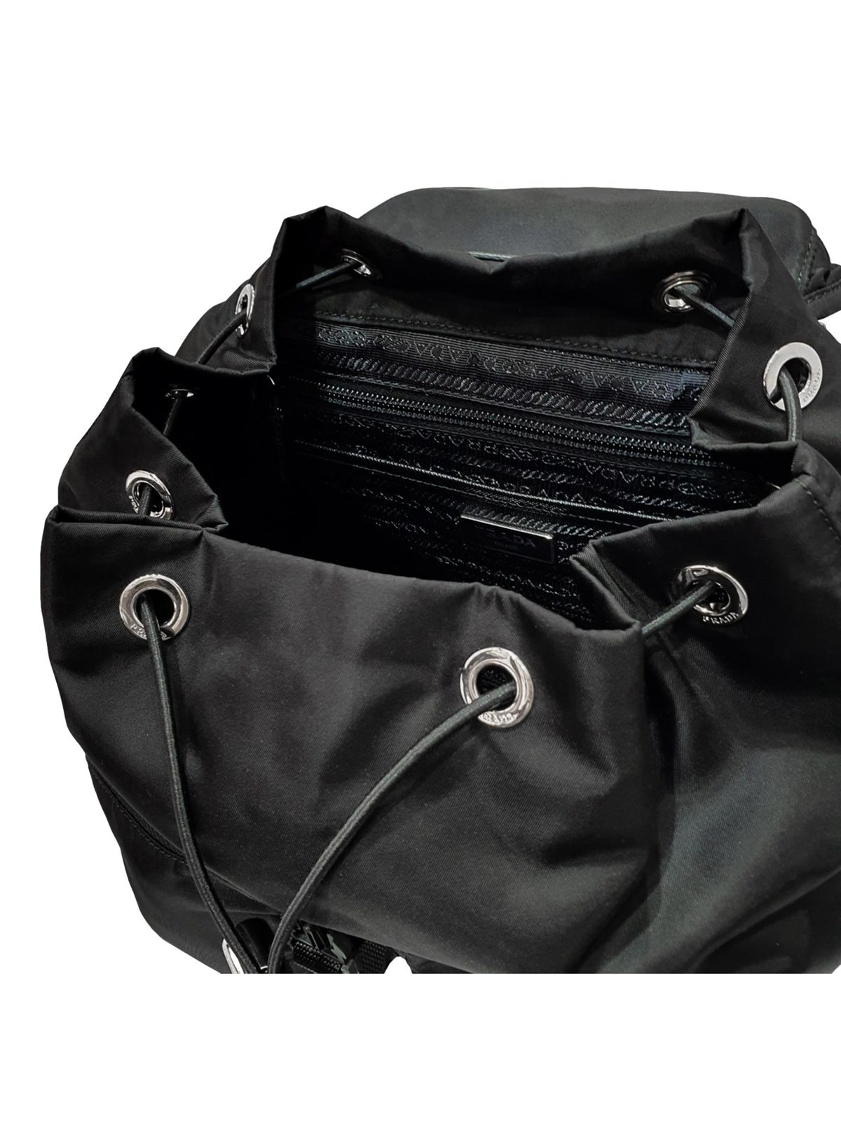 Prada Re-Nylon Black Drawstring Small Rucksack Backpack