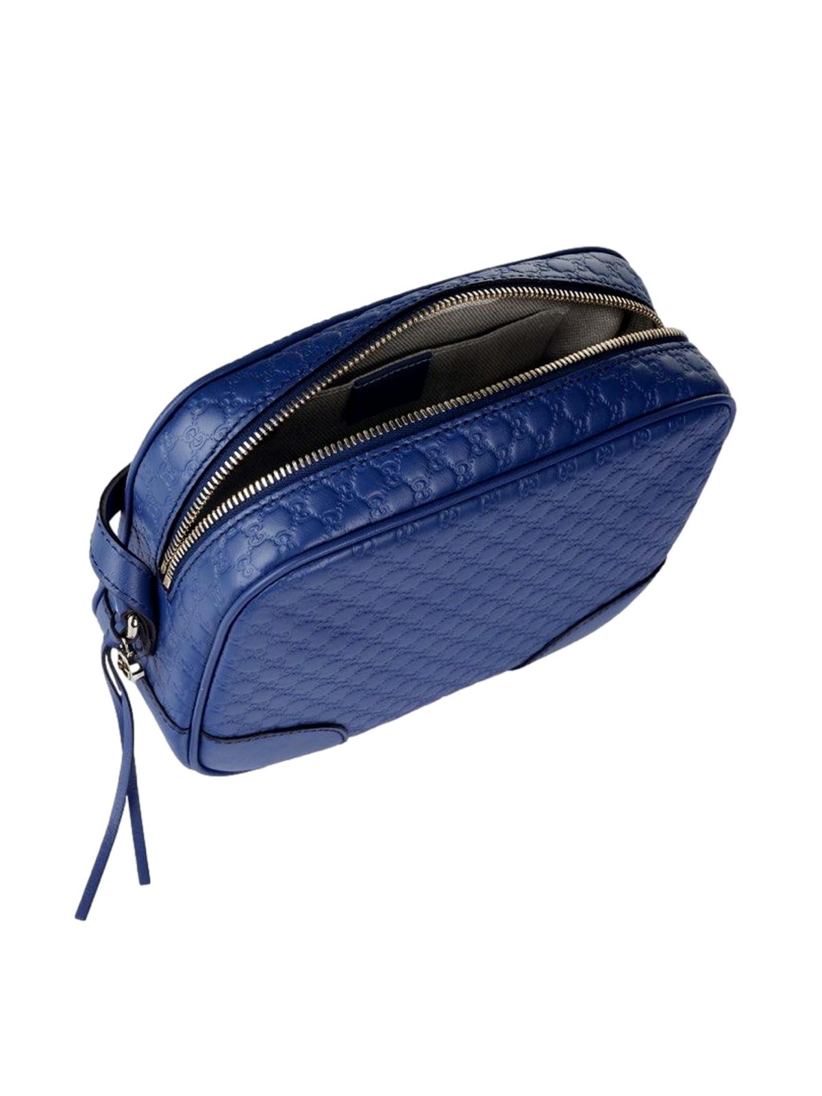 Gucci Bree Microguccissima Leather Crossbody Bag Caspian Blue