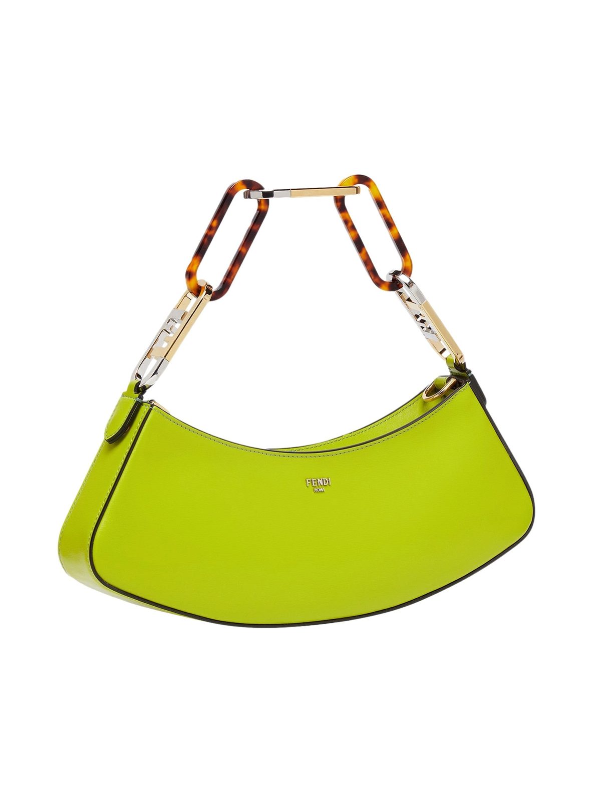 Fendi O’Lock Swing Shoulder Bag Wasabi Green Calfskin Leather