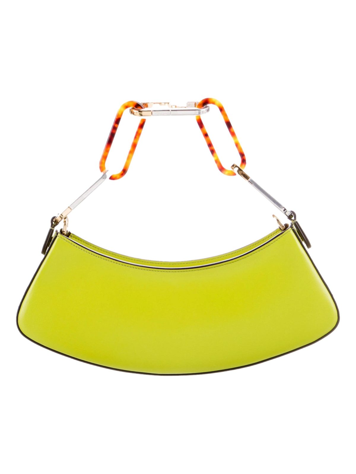 Fendi O’Lock Swing Shoulder Bag Wasabi Green Calfskin Leather