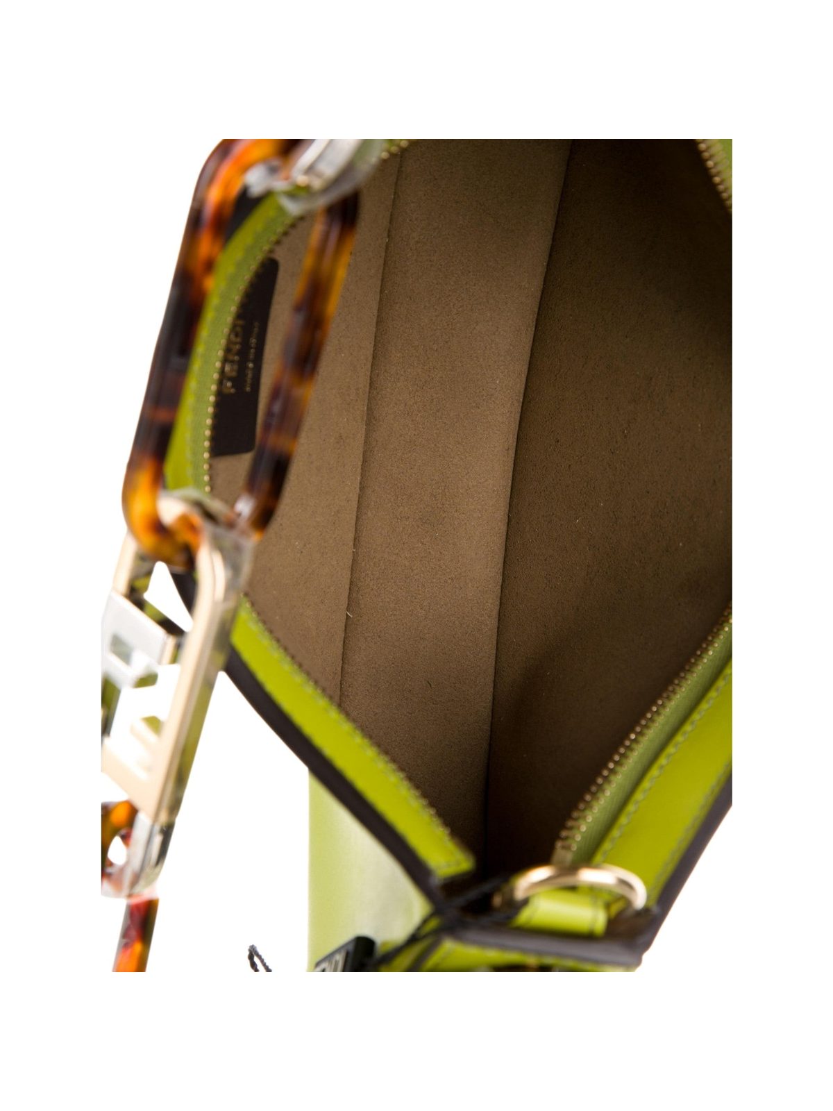 Fendi O’Lock Swing Shoulder Bag Wasabi Green Calfskin Leather