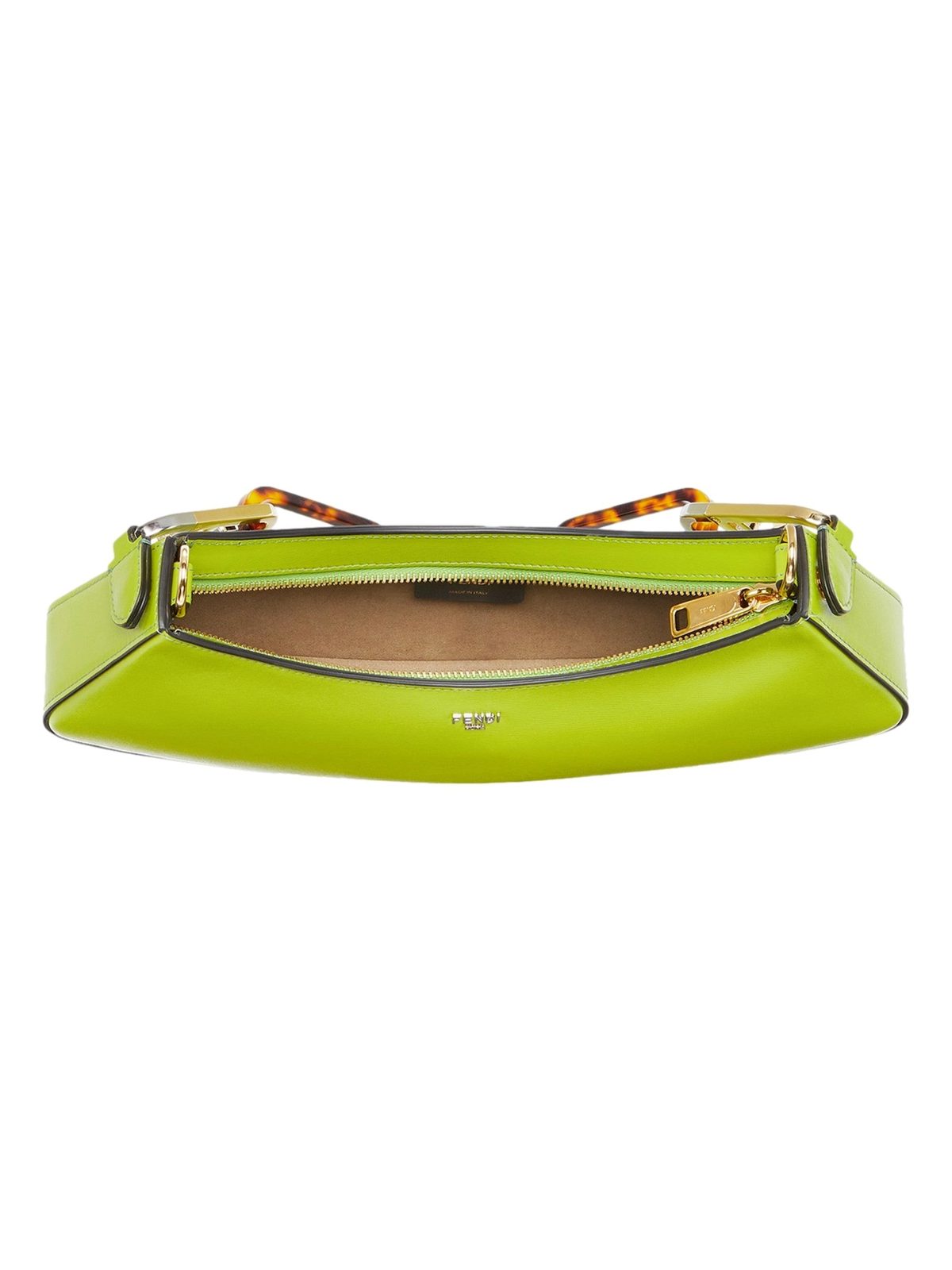 Fendi O’Lock Swing Shoulder Bag Wasabi Green Calfskin Leather