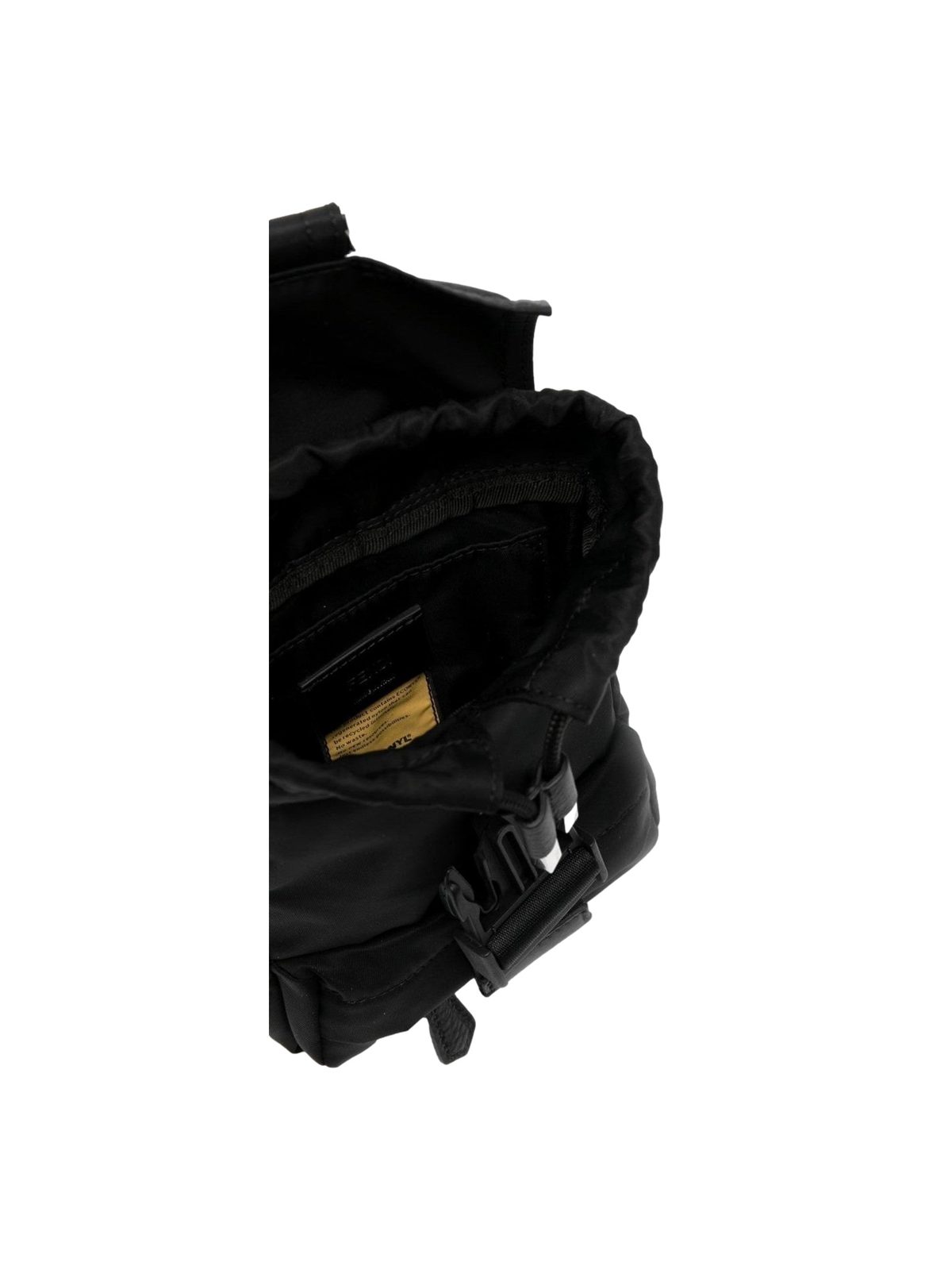 Fendi Fendiness Mini Backpack Crossbody Black Nylon FF Mesh