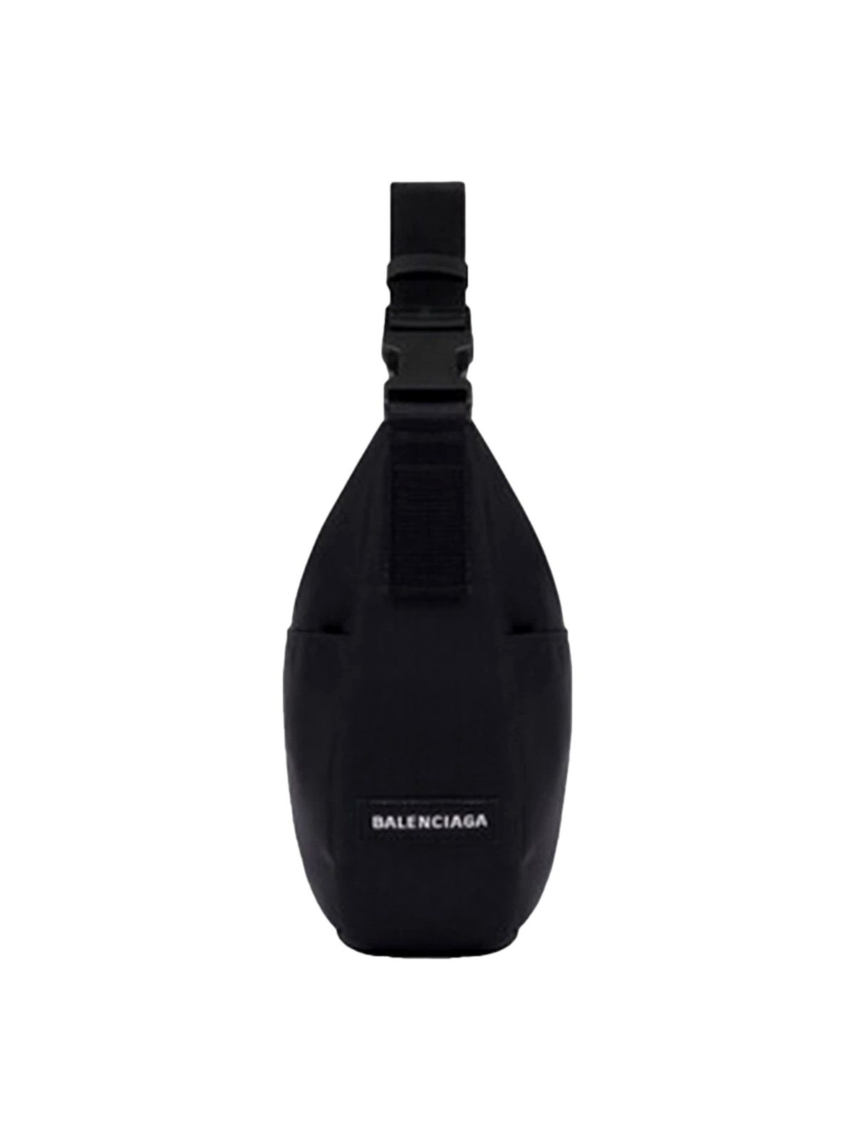 Balenciaga NASA Logo Black Recycled Nylon Sling Crossbody Bag