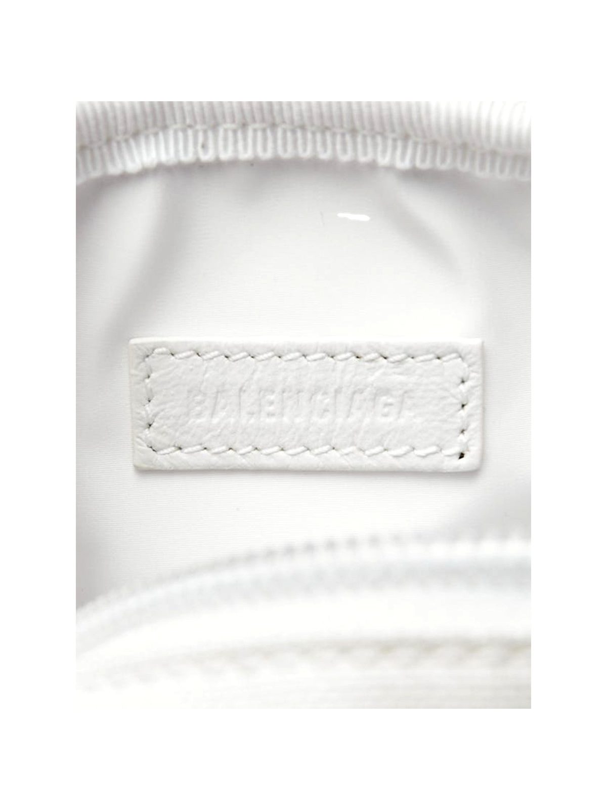 Balenciaga NASA Logo White Nylon Phone Holder Crossbody Bag
