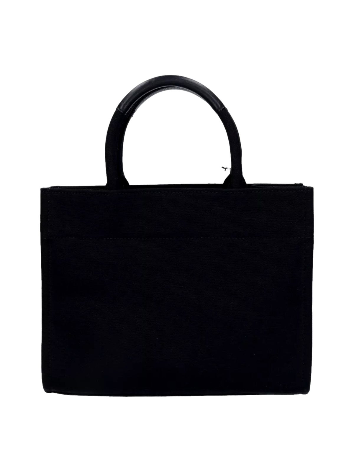 Versace Mini Tote Bag Nero Black Canvas Studded Logo Crossbody