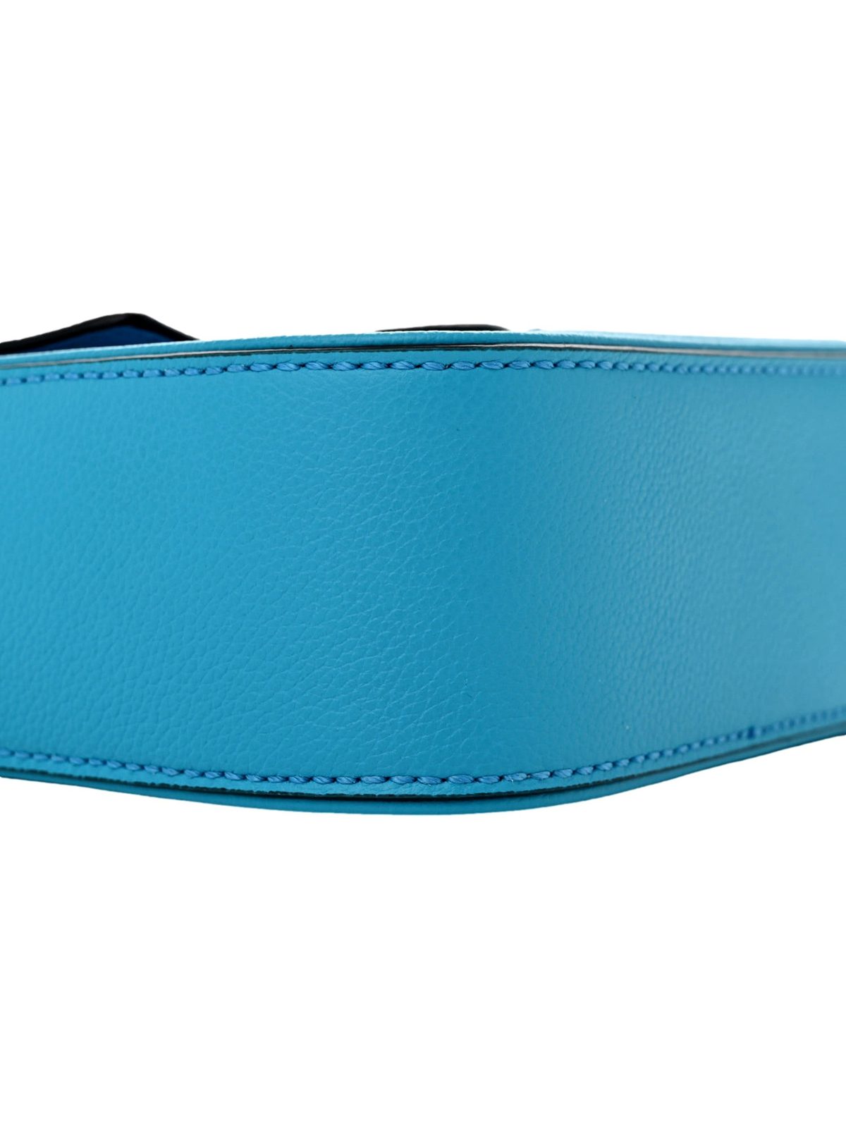 Versace Blue La Medusa Mini Top-Handle Bag Leather Crossbody
