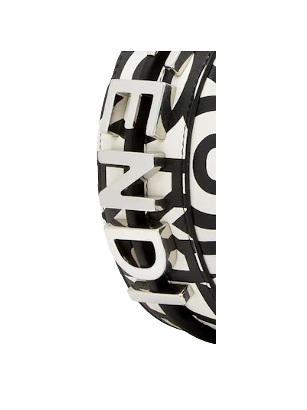 Fendi x Marc Jacobs Fendigraphy Nano Hobo Bag Black White