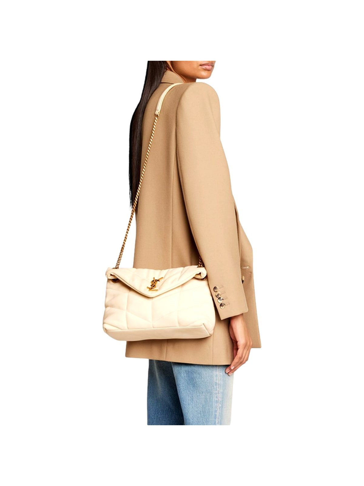 Saint Laurent Loulou Puffer Medium Quilted Leather Shoulder Bag