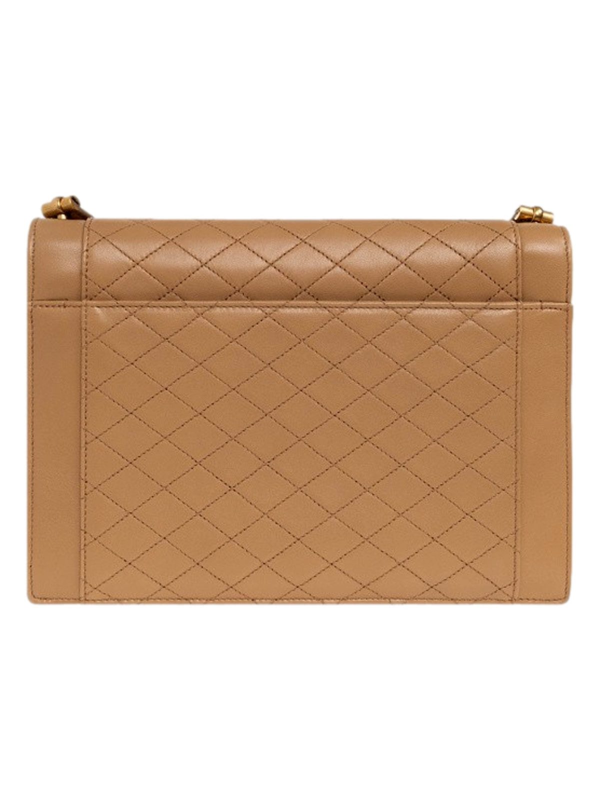 Saint Laurent Gaby Quilted Lambskin Shoulder Bag Beige