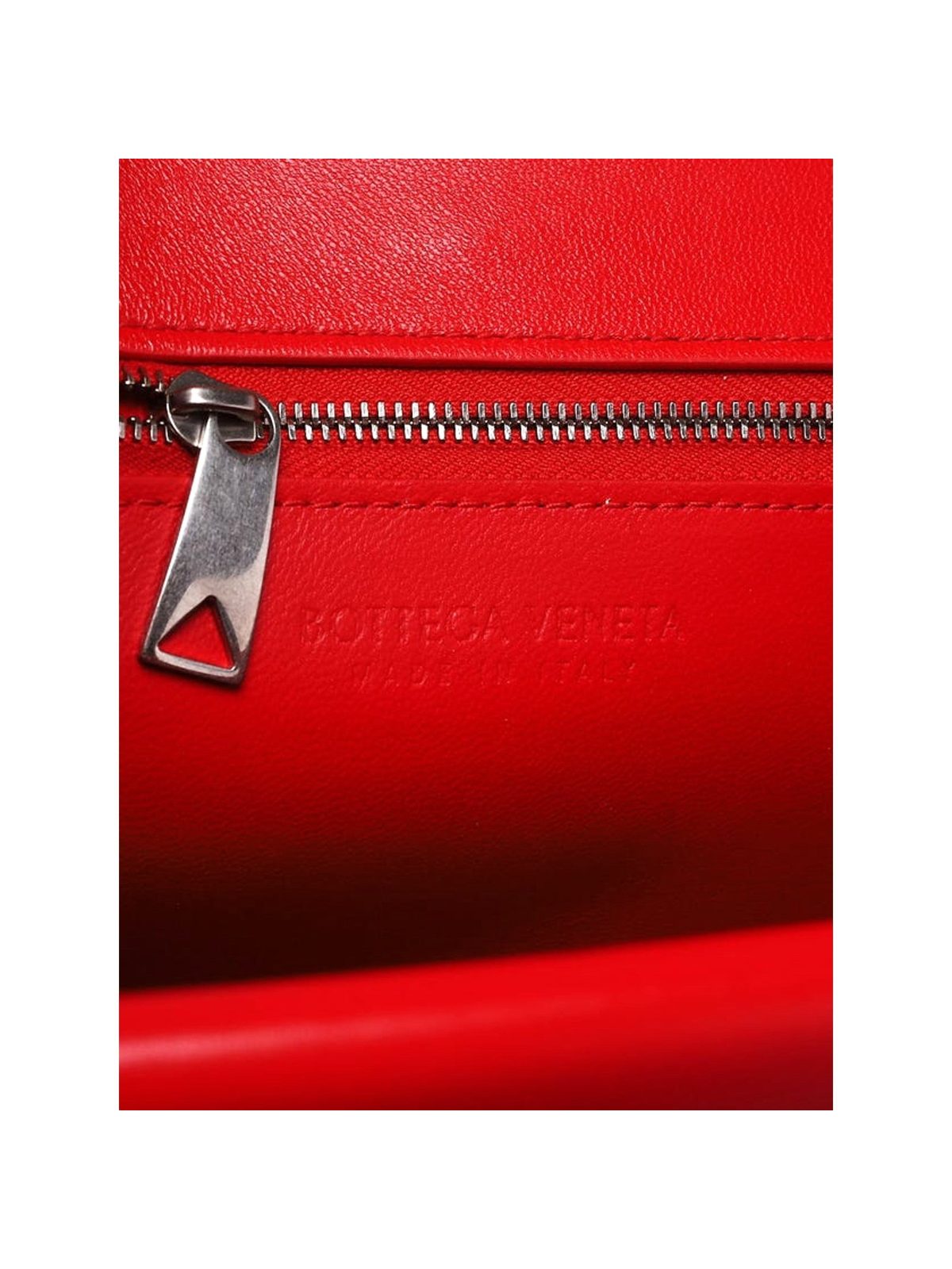 Bottega Veneta The Clip Chili Red Calfskin Leather Shoulder Crossbody Bag