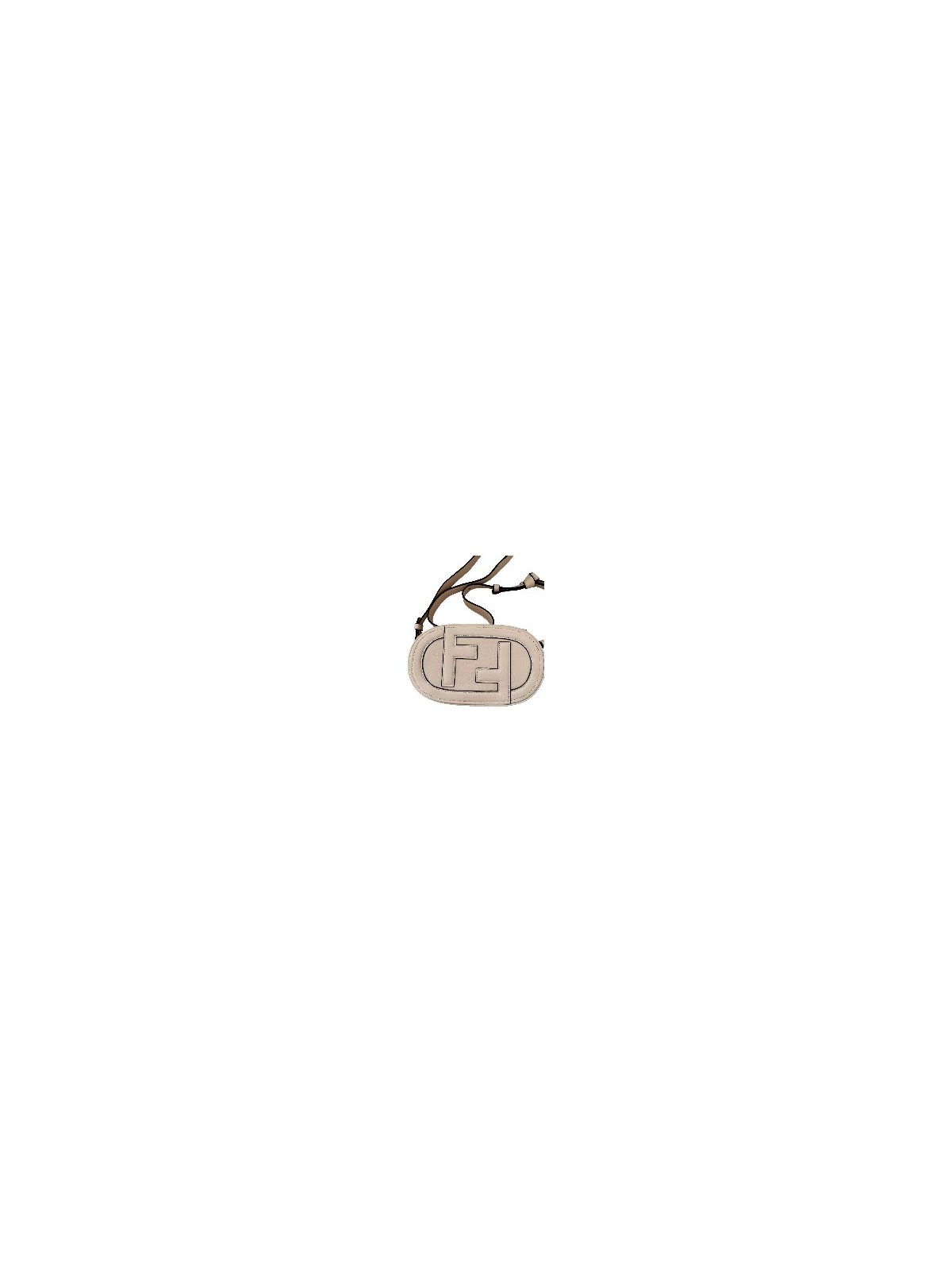 Fendi O Lock Mini Shoulder Crossbody Bag Light Rose Pink Calfskin