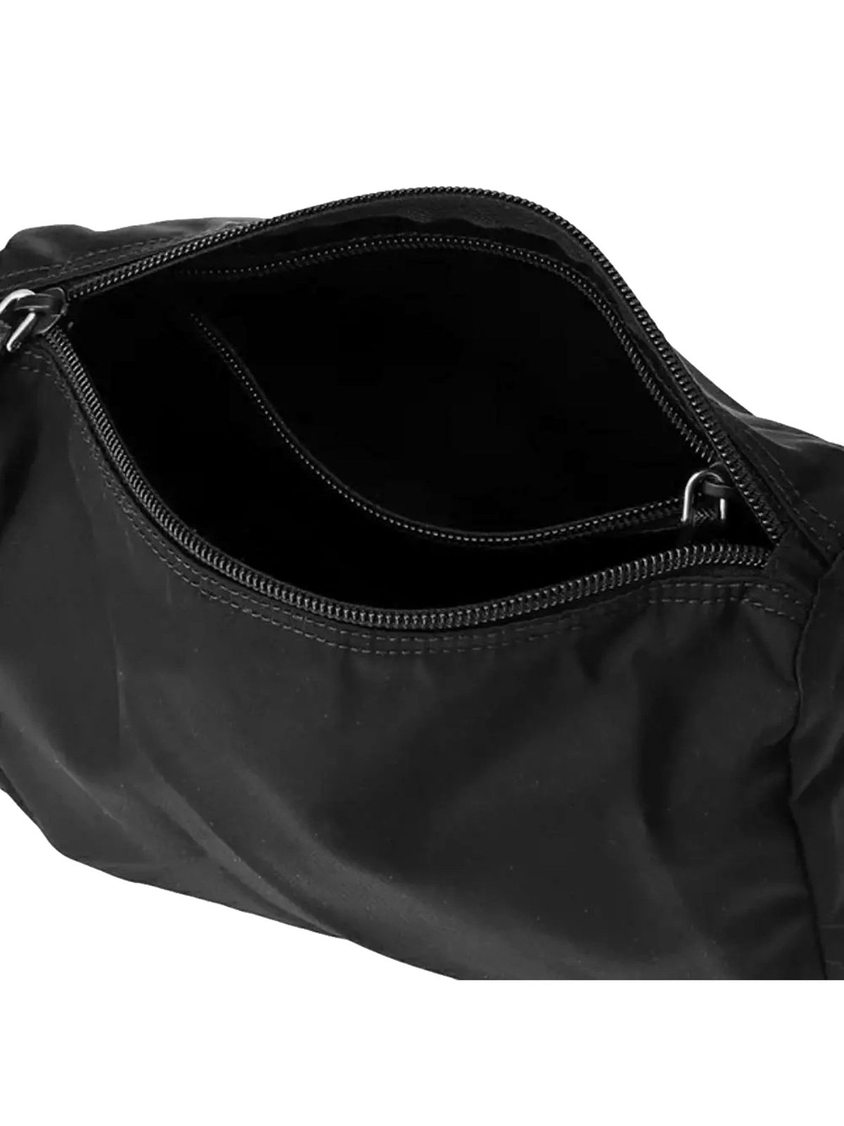 Prada Re-Nylon Necessaire Large Pouch Clutch in Black Nylon with Silver Hardware