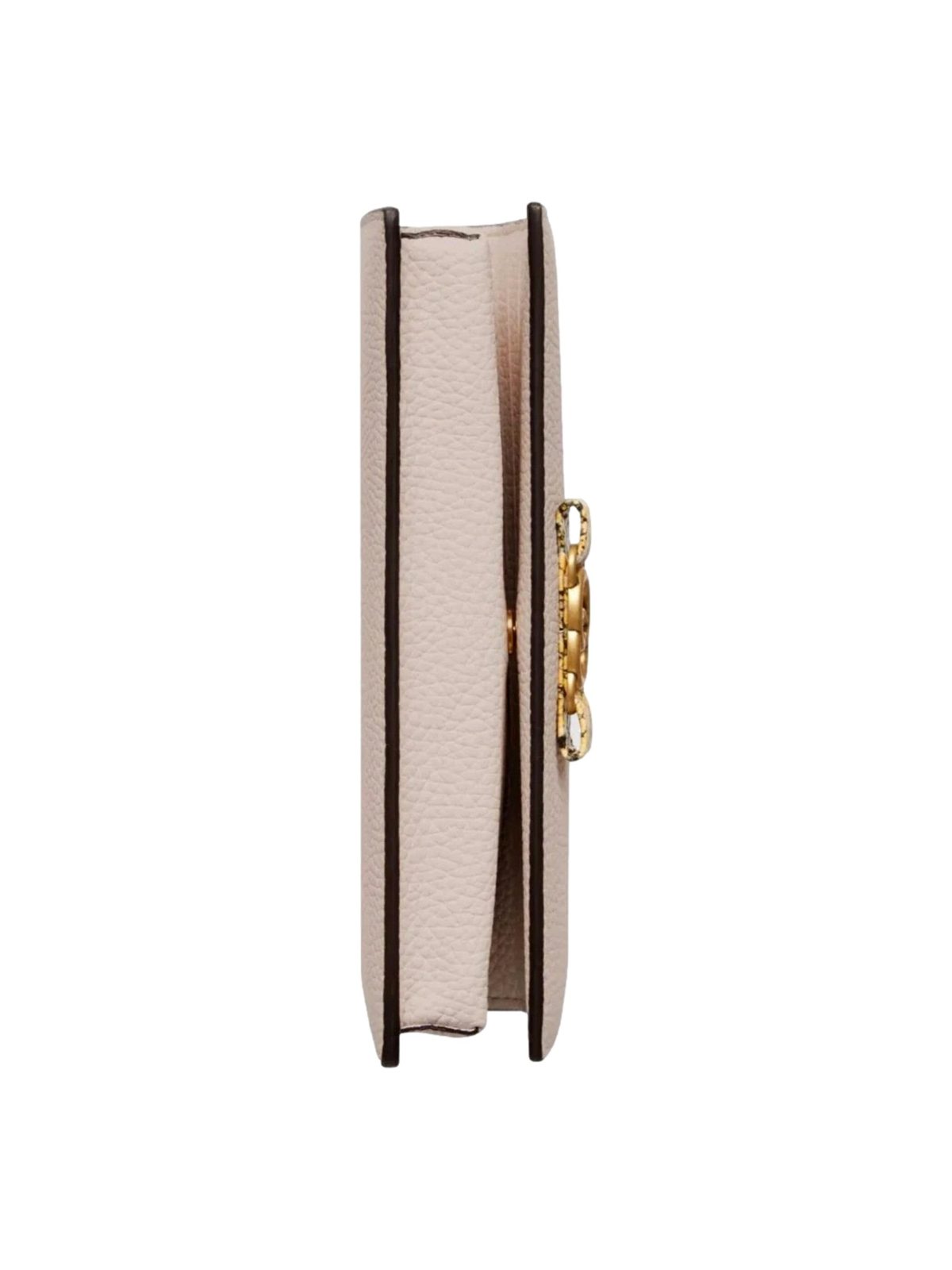 Gucci Interlocking GG Python Leather Bow Wallet on Chain Light Pink Gold Hardware