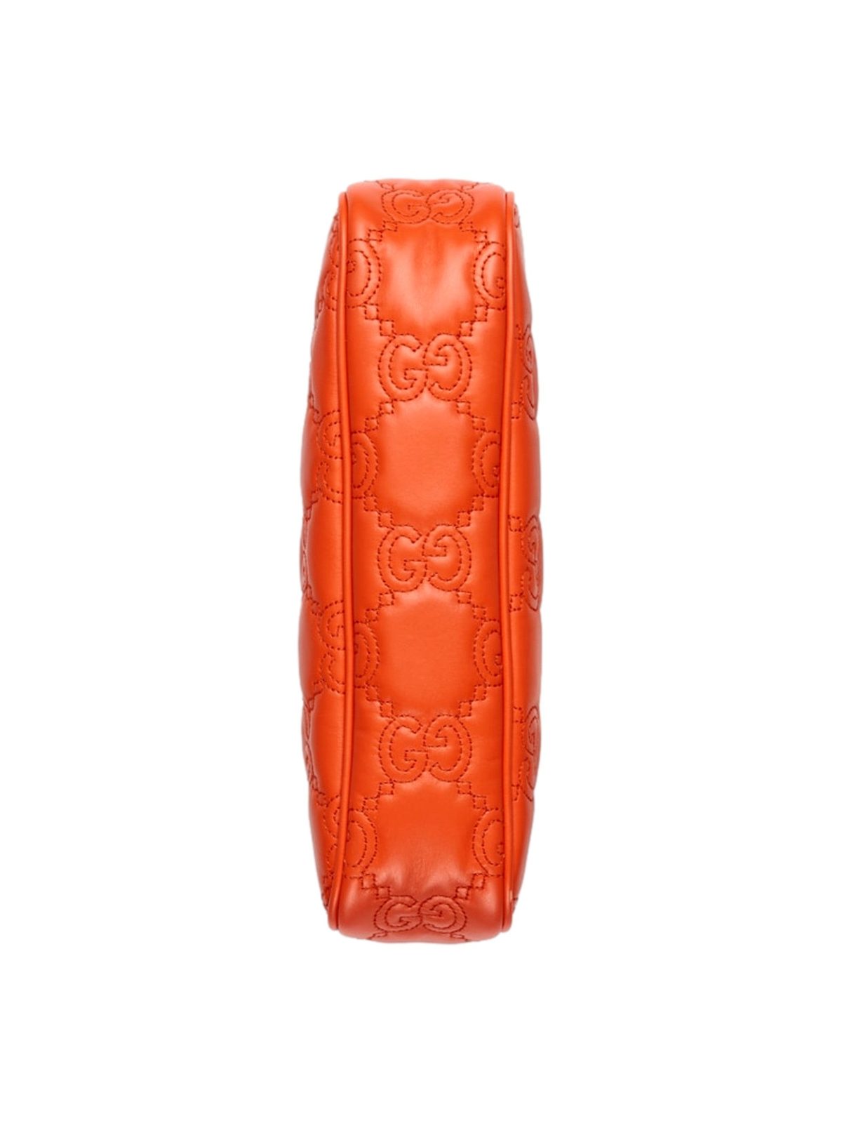 Gucci GG Quilted Matelassé Leather Mini Shoulder Bag In Orange