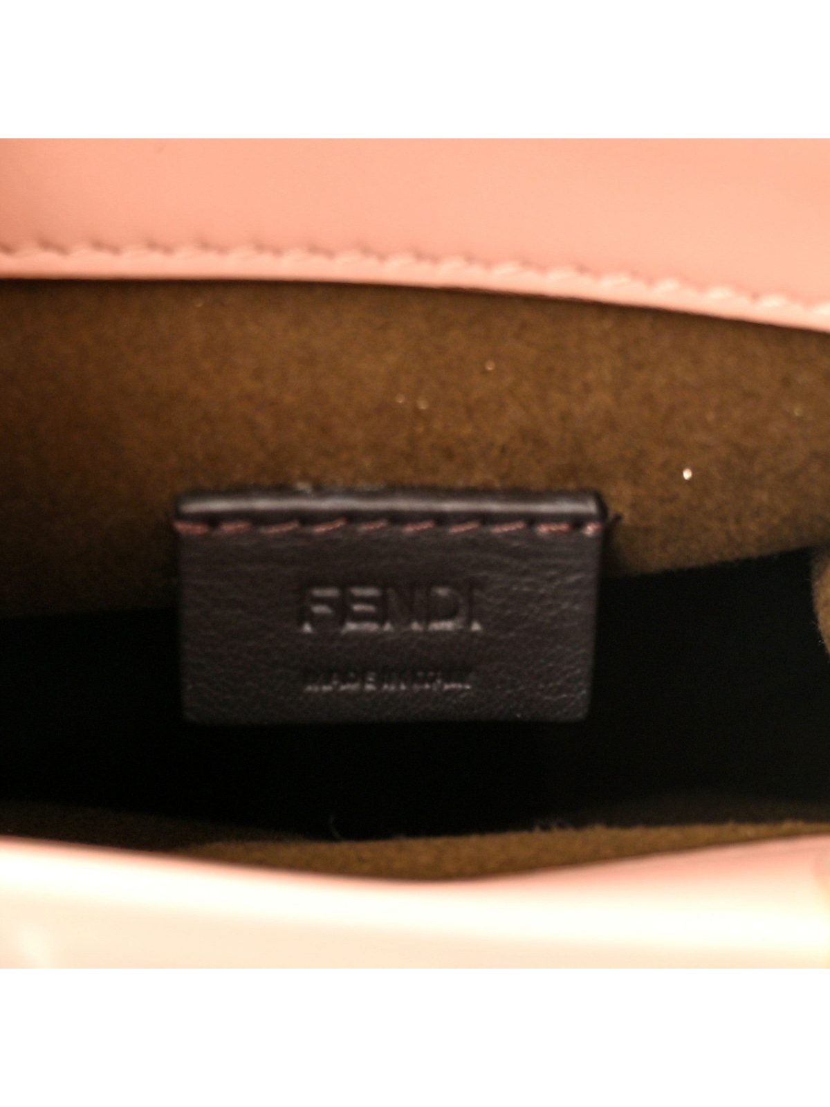 Fendi Mini Sunshine Shopper Tote Crossbody Baby Pink Zucca Leather