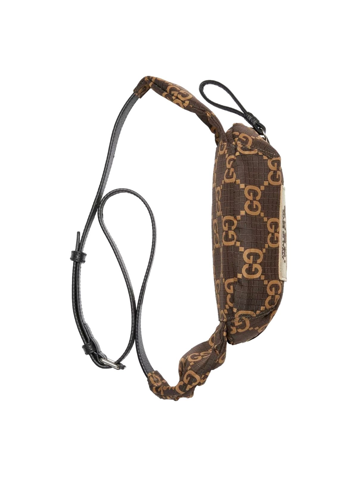 Gucci GG Ripstop Waist Bag Beige Brown Recycled Fabric Belt Bag