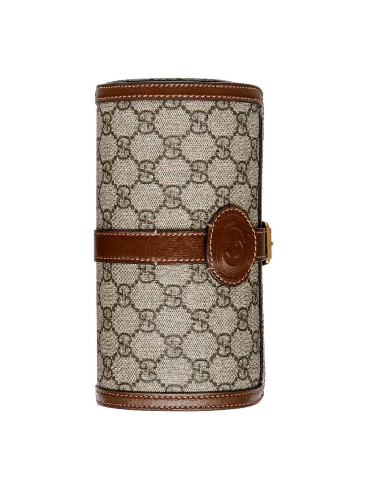 Gucci GG Supreme Canvas Leather Beige Brown Watch Case