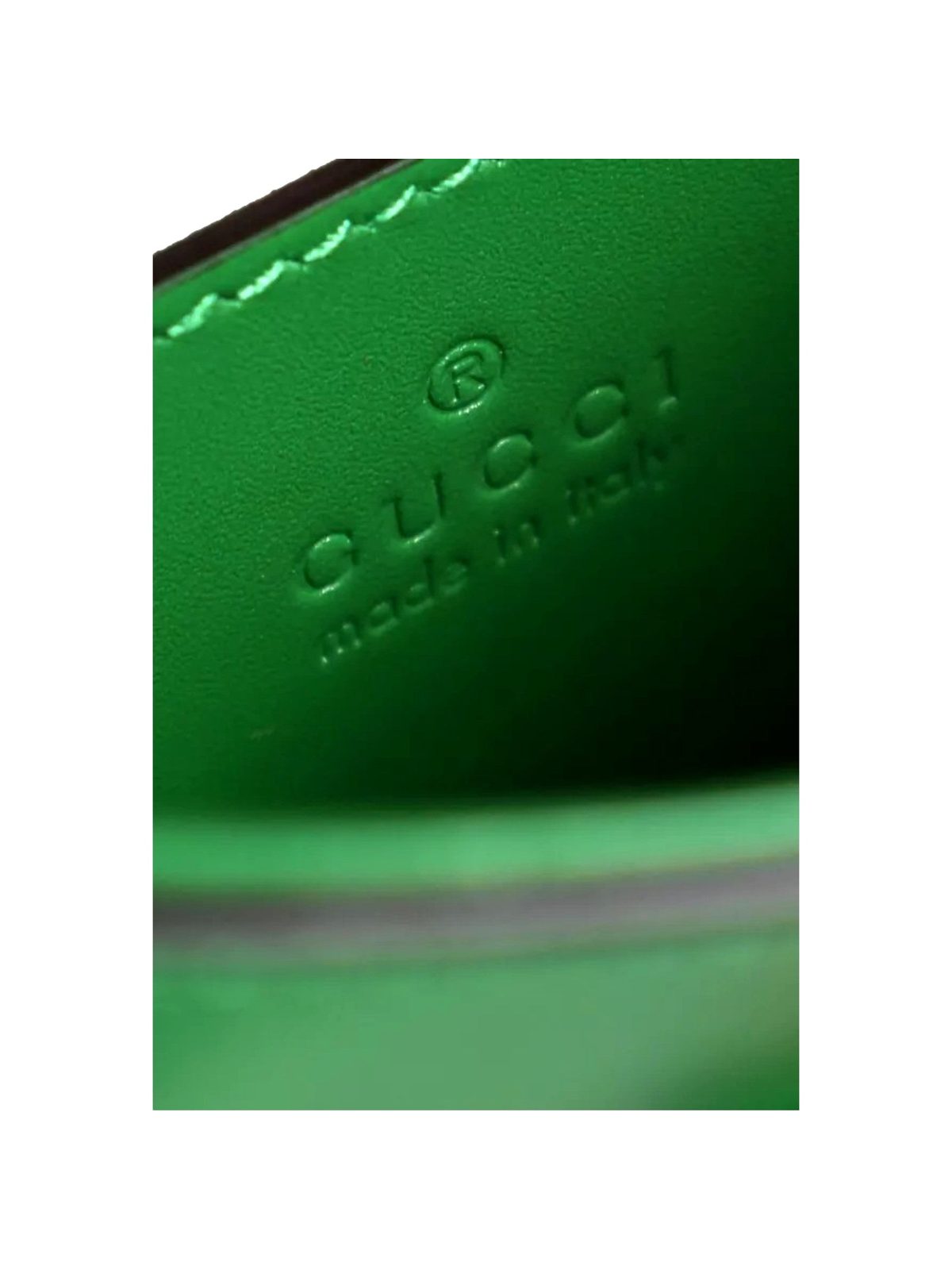 Gucci Bamboo 1947 Mini Green Leather Top Handle Crossbody Bag
