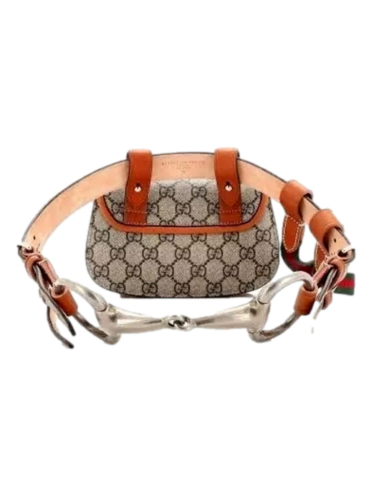 Gucci GG Supreme Bamboo 1947 Mini Belt Bag Beige Monogram Canvas