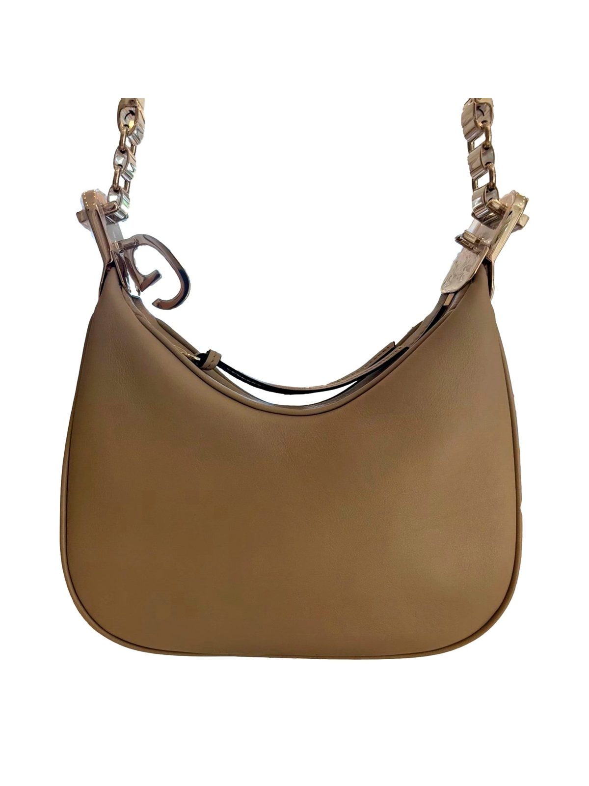 Gucci Attaché Small Shoulder Bag Beige Leather