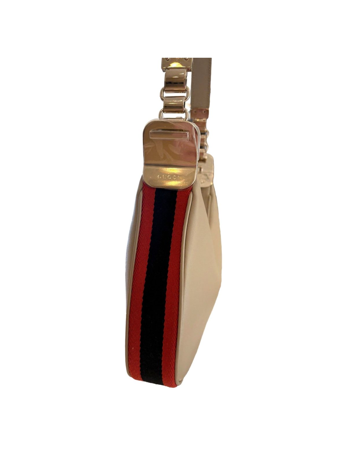 Gucci Attaché Small Shoulder Bag Beige Leather