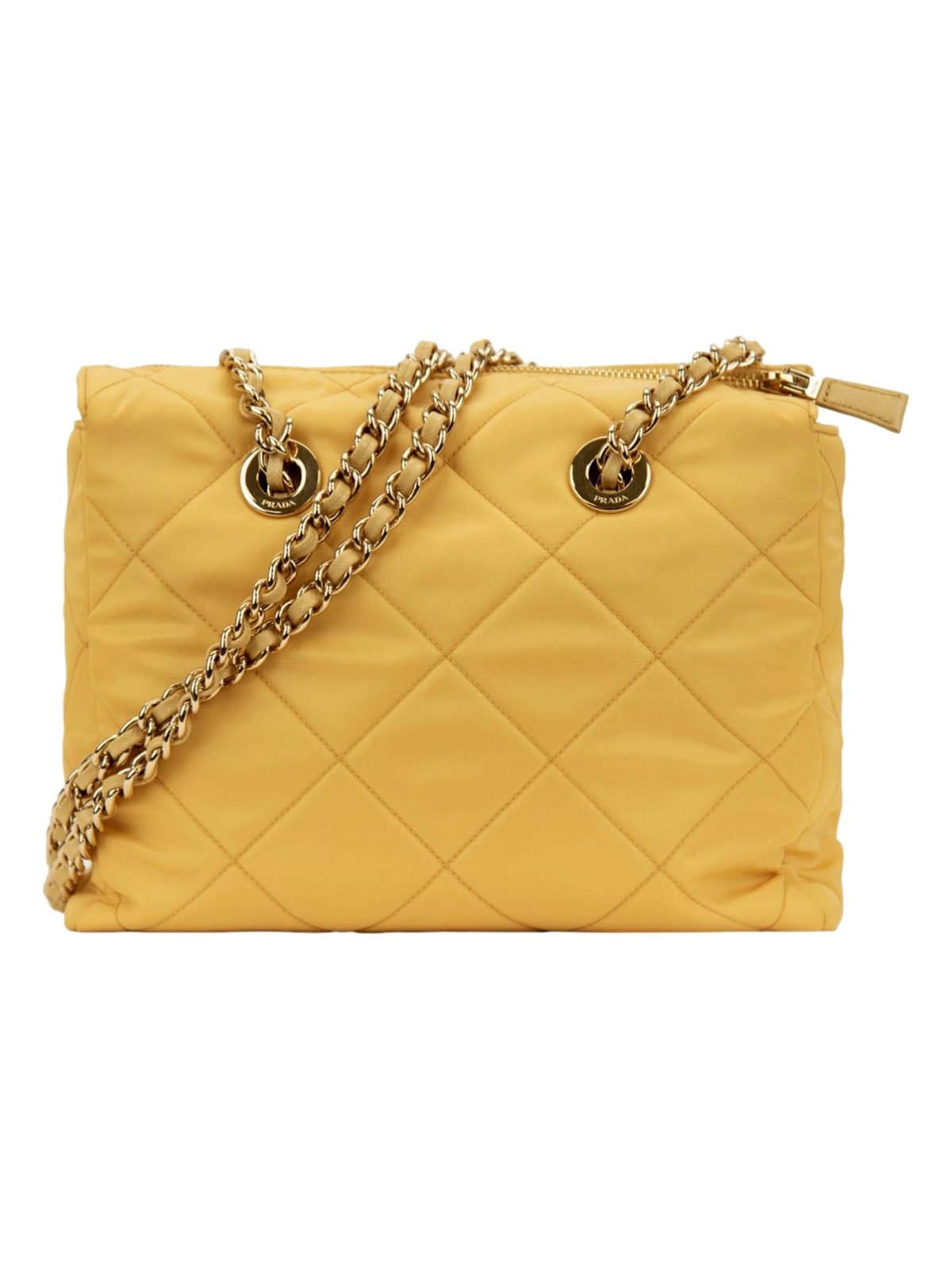 Prada Re-Edition Maize Yellow 1995 Chaîne Re-Nylon Tote Bag