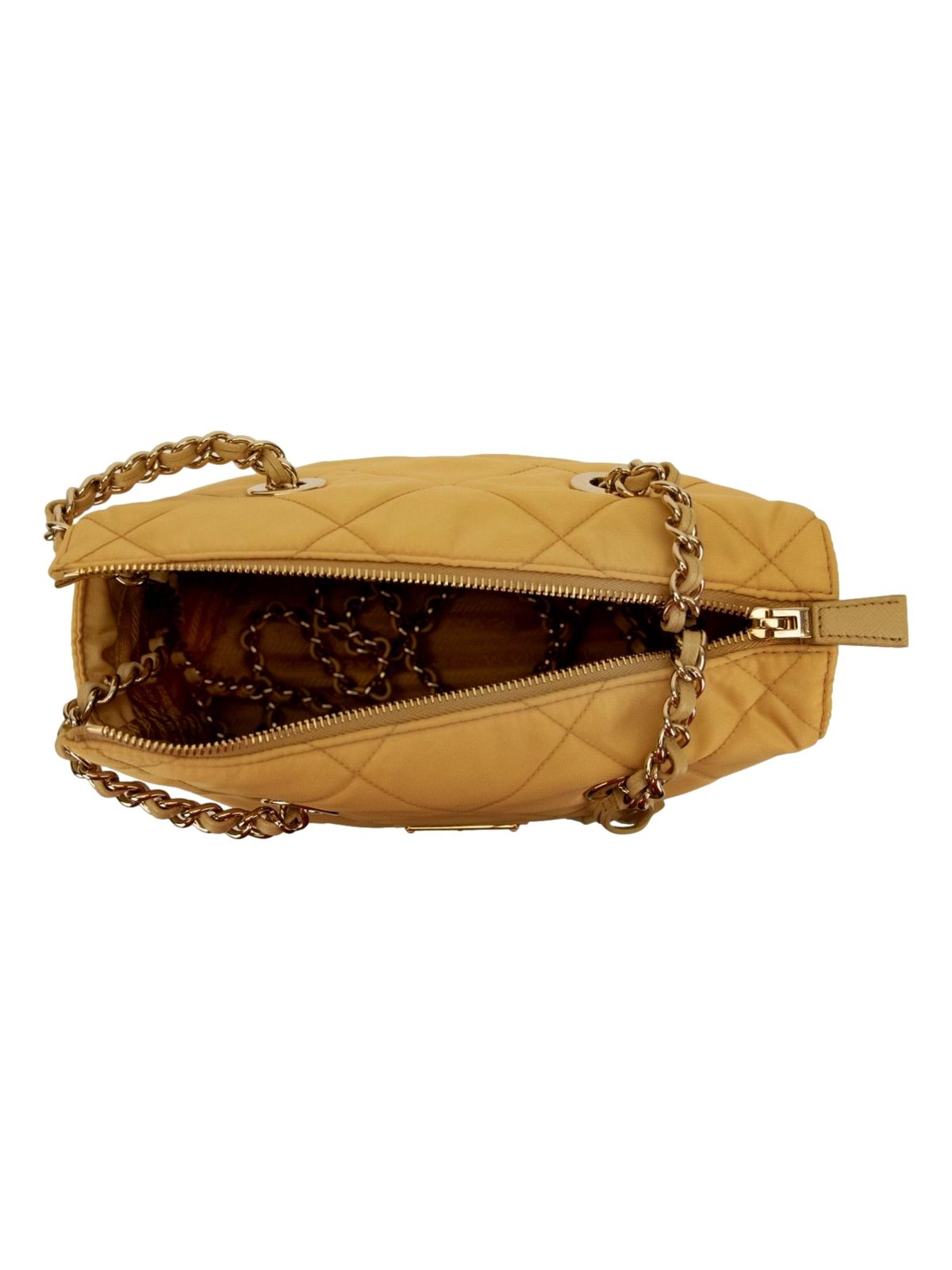Prada Re-Edition Maize Yellow 1995 Chaîne Re-Nylon Tote Bag