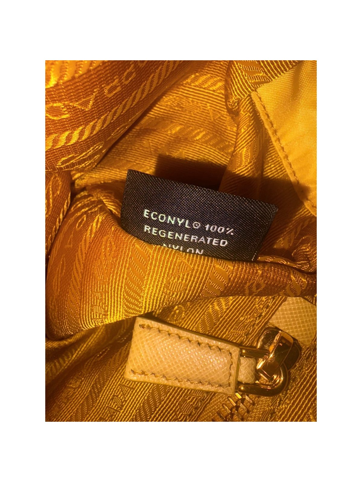 Prada Re-Edition Maize Yellow 1995 Chaîne Re-Nylon Tote Bag