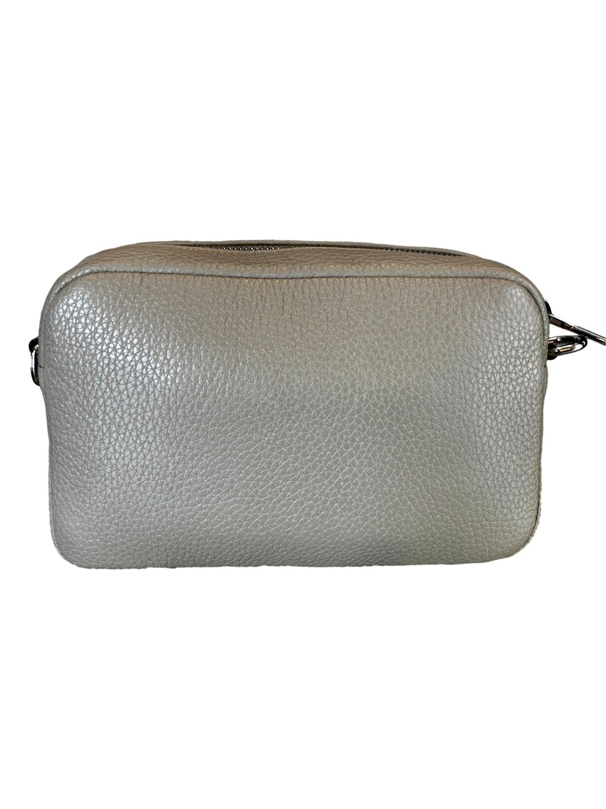 Prada Vitello Daino Leather Sabbia Beige Web Strap Camera Crossbody