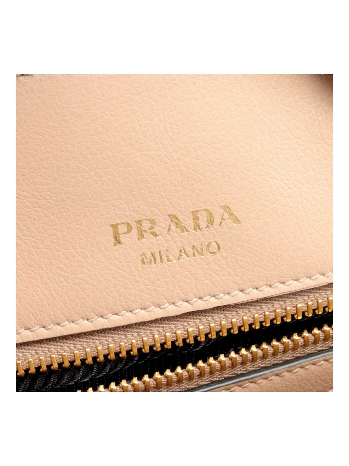 Prada Cammeo Beige Soft Leather Shopper Tote Shoulder Bag